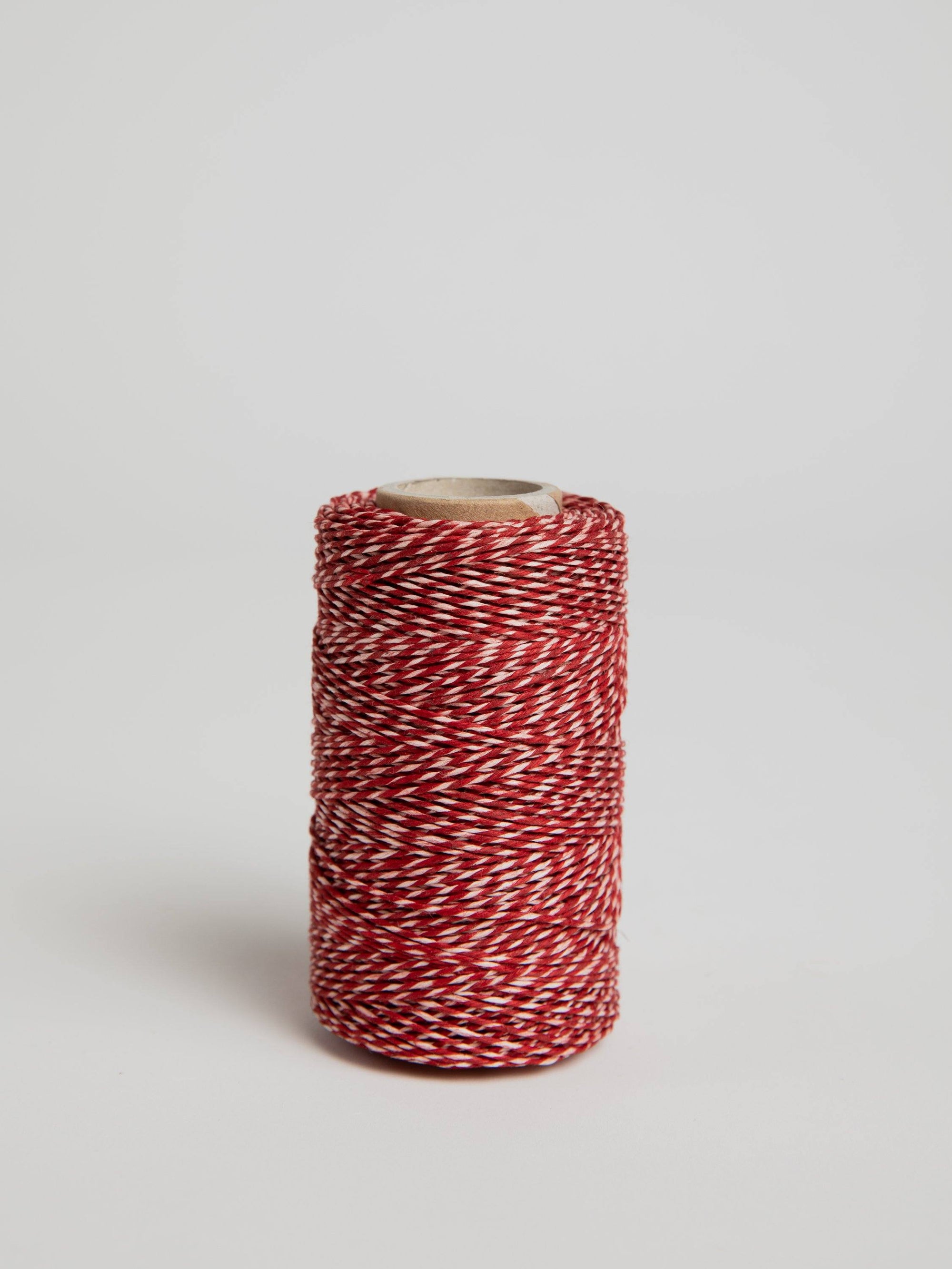 Kitchen Flax Yarn - Red/Natural Yarn Redecker