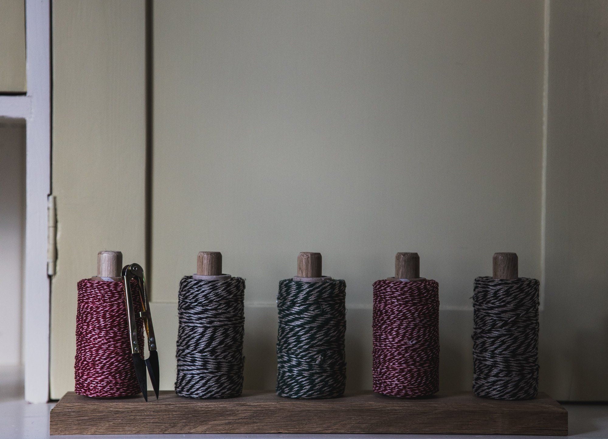Kitchen Flax Yarn - Red/Natural Yarn Redecker