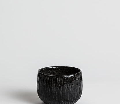 Kobe - Low Black Pottery Cigale & Fourmi