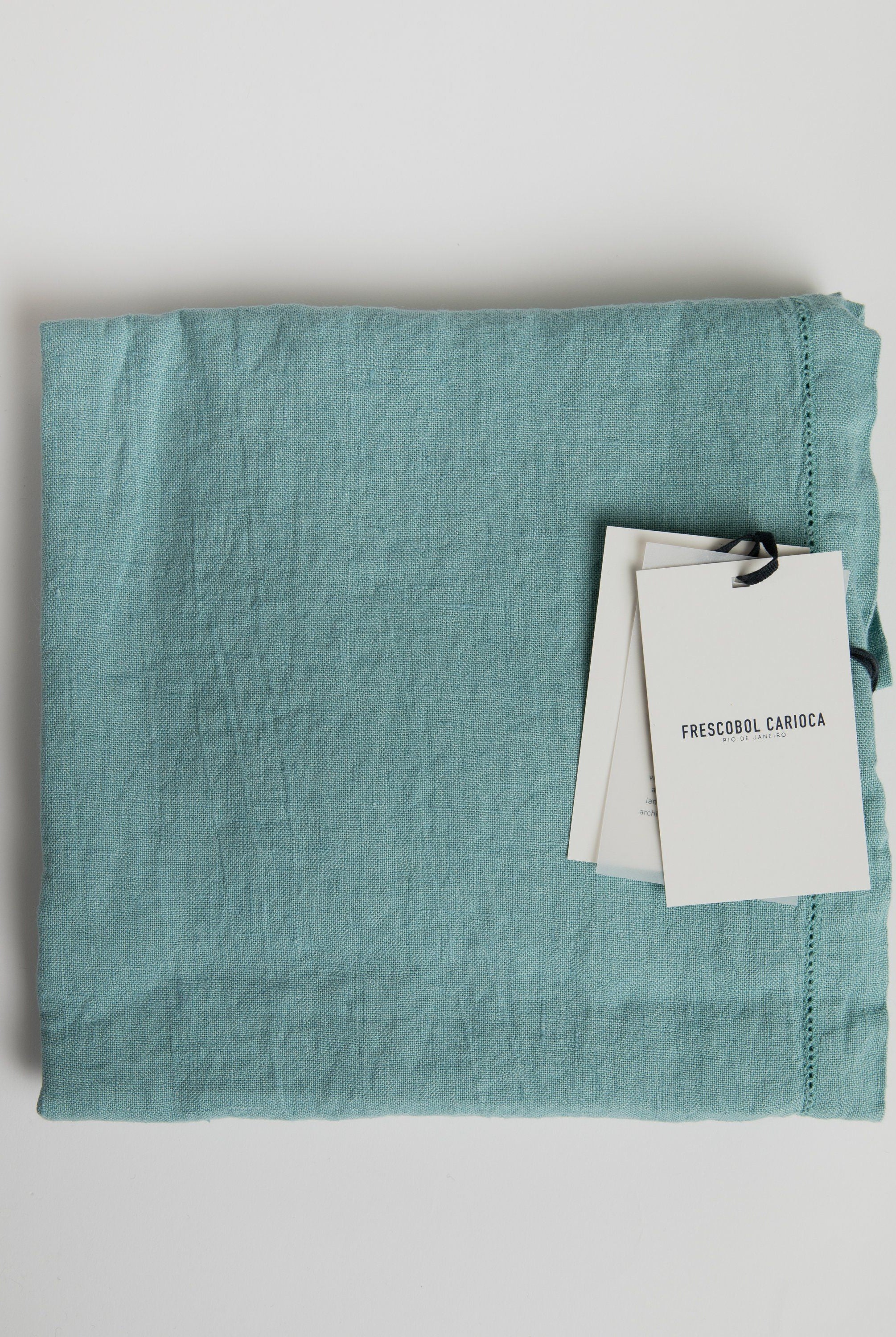 Linen Beach Towel - Reef Green Towel Frescobol Carioca