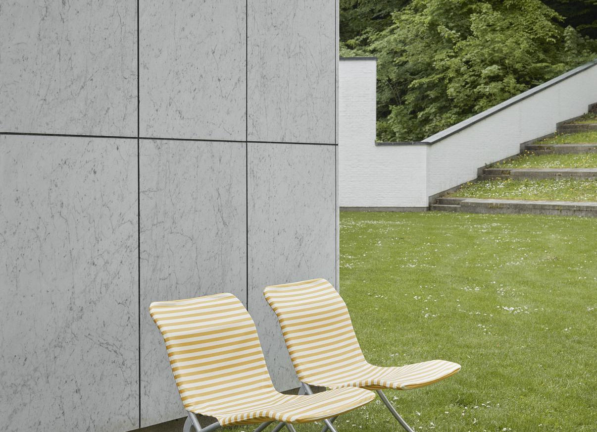 Lise Sunchair - Golden Yellow Stripe Sunchair Skagerak
