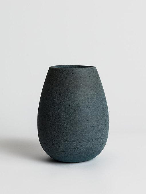 Luzon Vase - Frosted Dark Blue Vase Domani