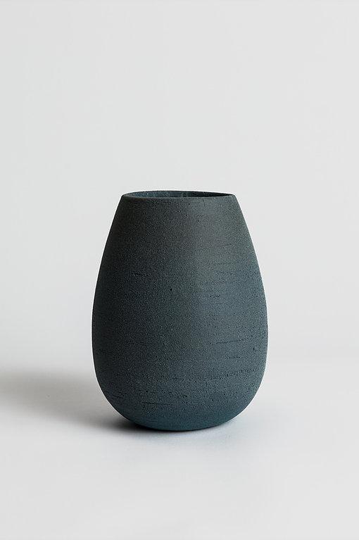 Luzon Vase - Frosted Dark Blue Vase Domani