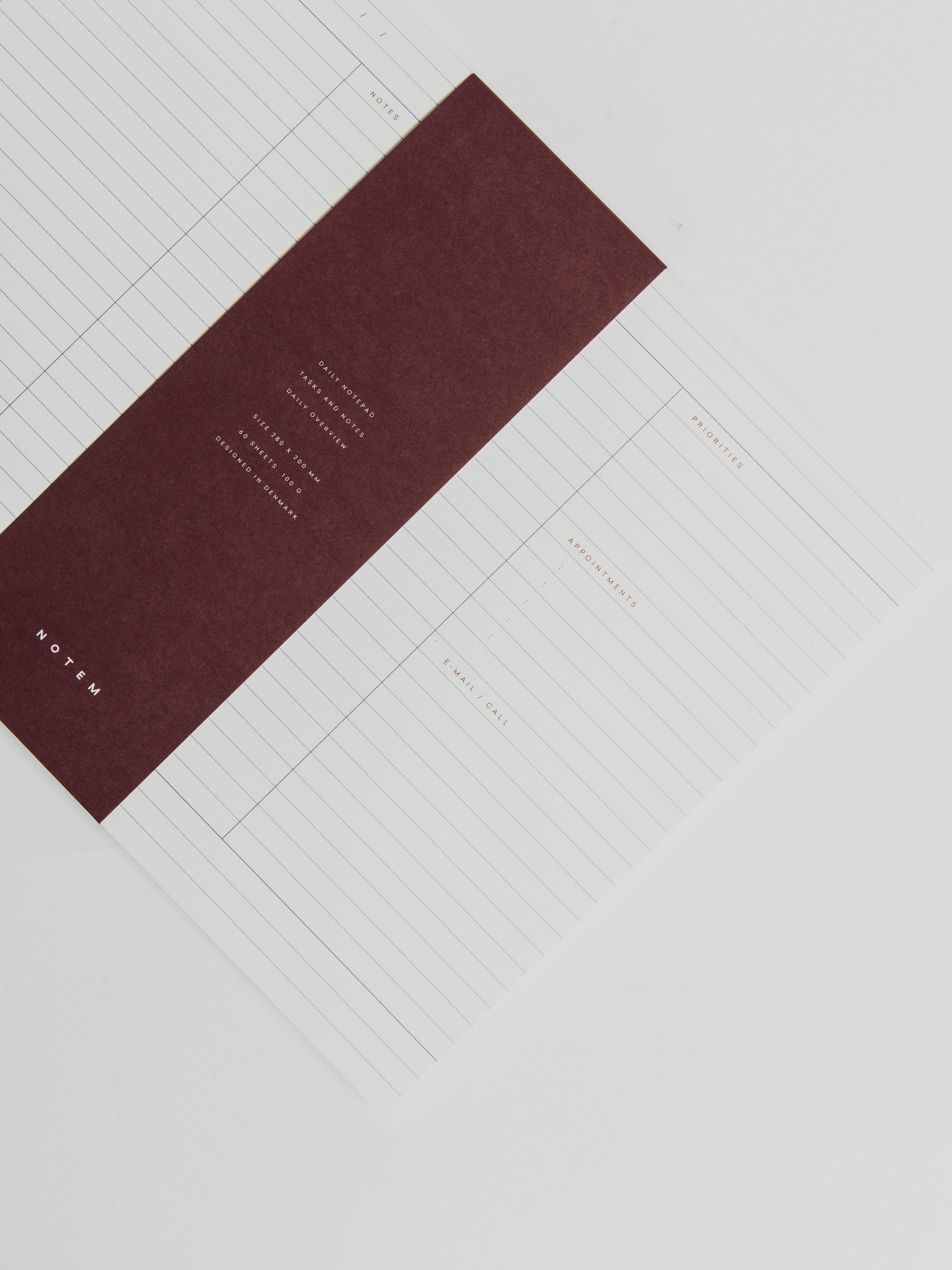 MILO Daily Planner Notepad Notepads Notem