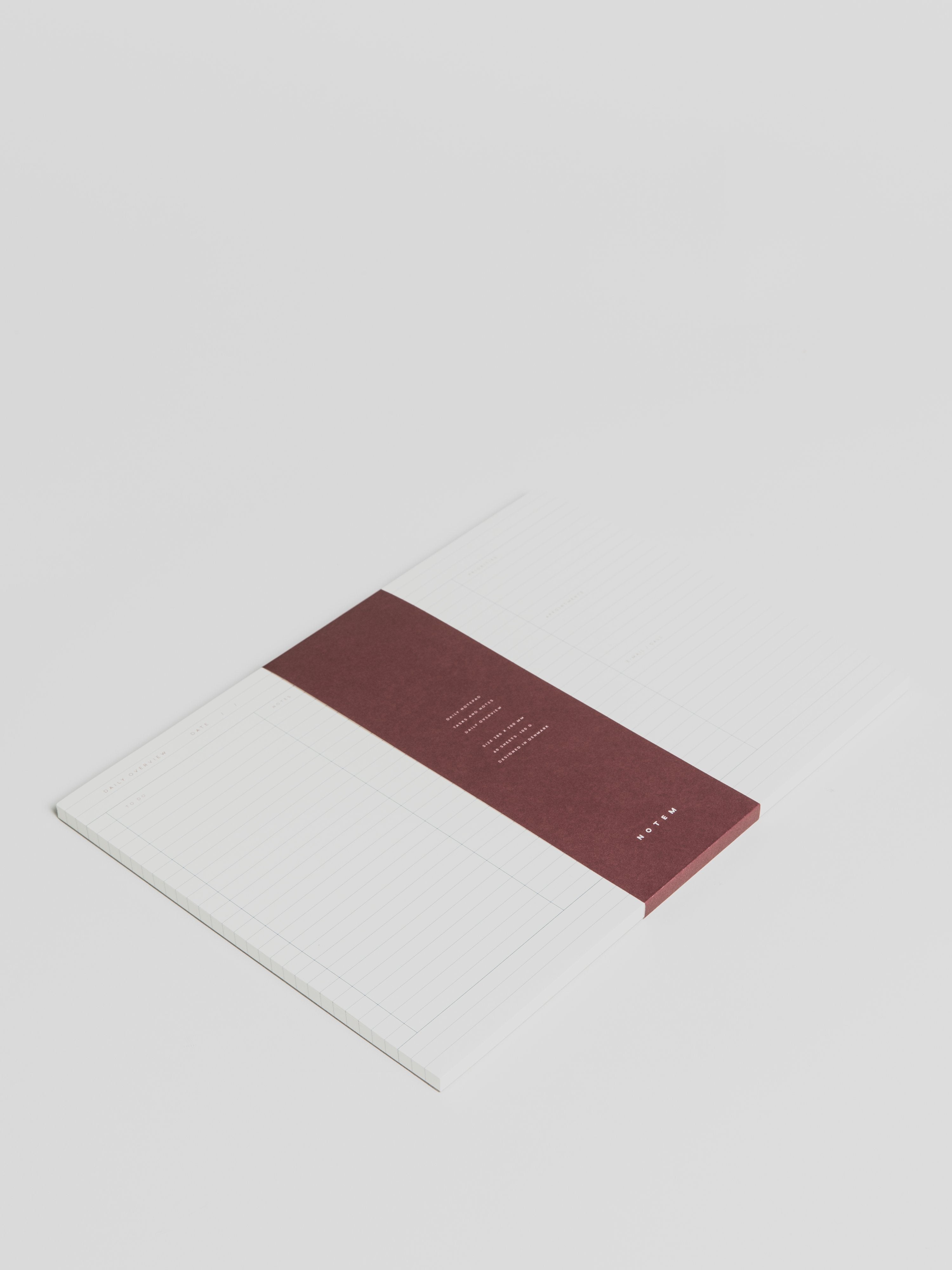 MILO Daily Planner Notepad Notepads Notem