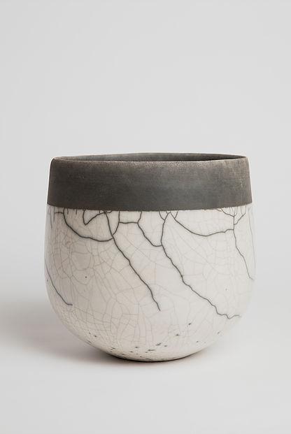 Minsk - Low White Vase Domani