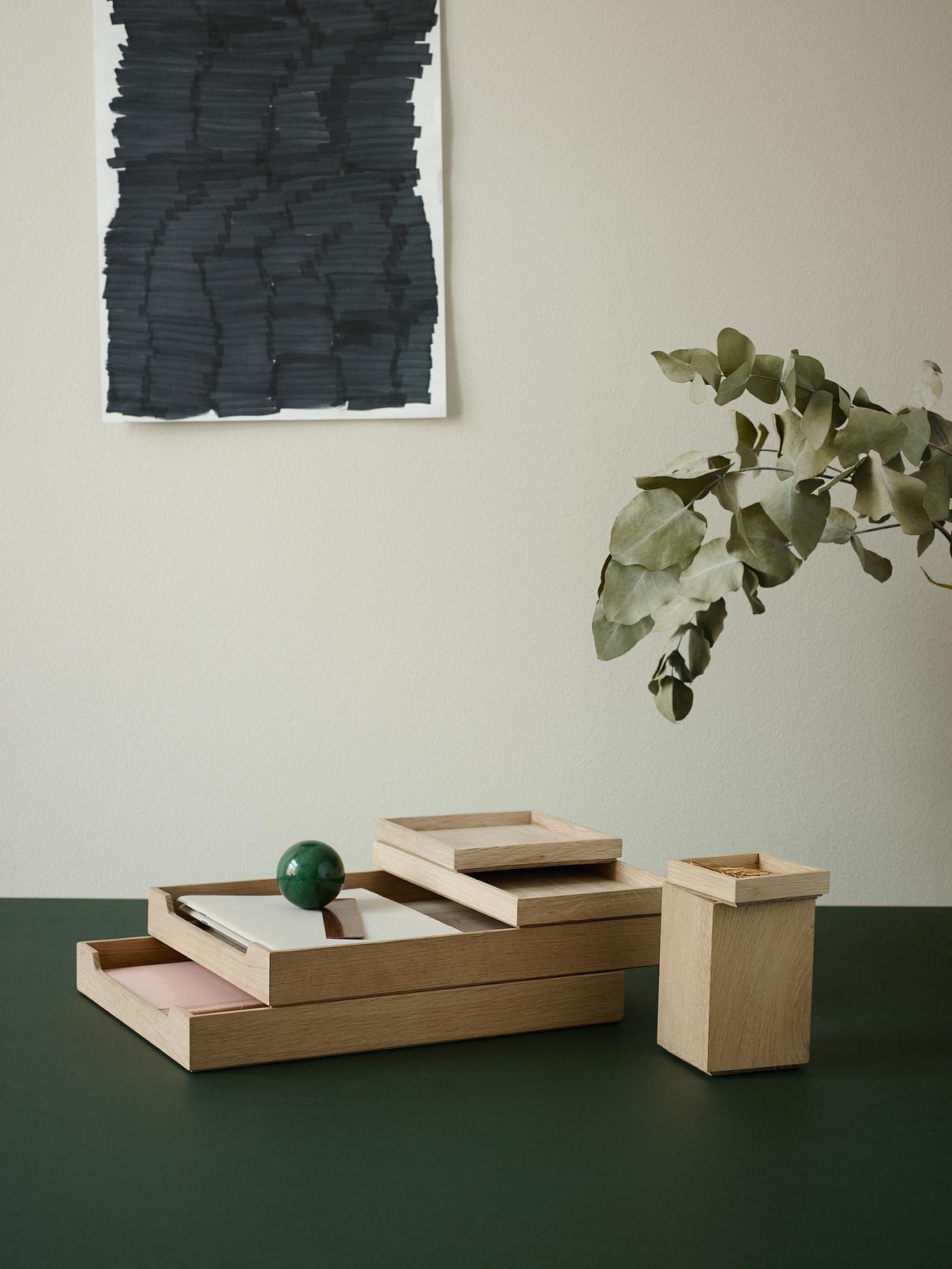 Nomad Letter Tray - Oak Mirror Skagerak 