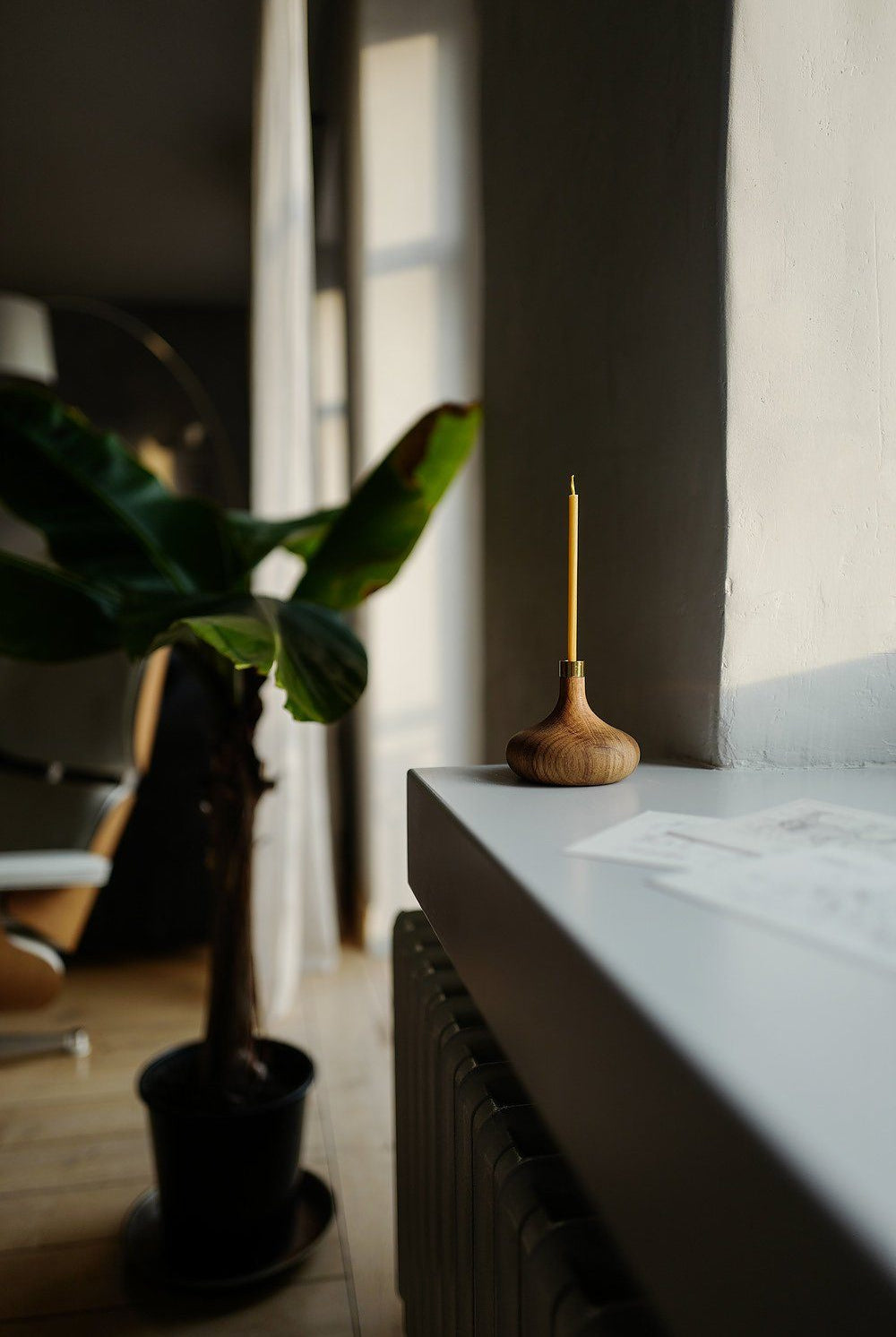 Oak Candle Holder Candle OVO