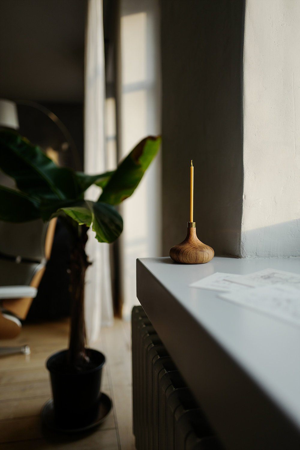 Oak Candle Holder Candle OVO