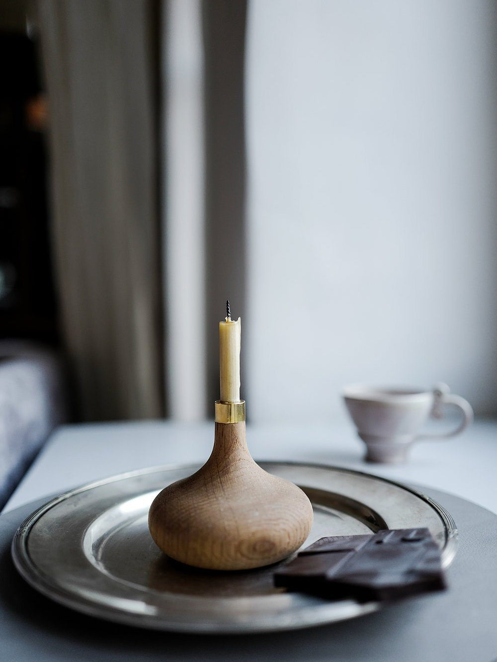Oak Candle Holder Candle OVO