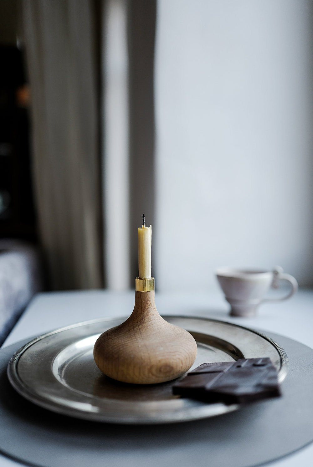 Oak Candle Holder Candle OVO