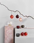 Red Glass ball - set of 5 Accessories Iittala