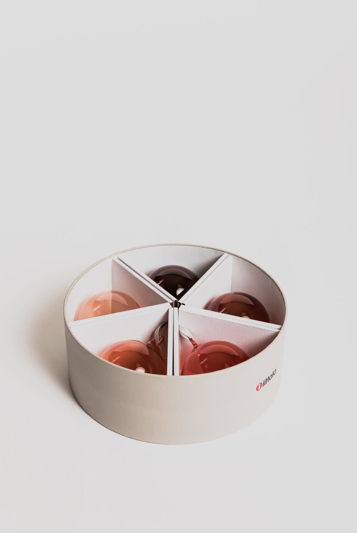 Red Glass ball - set of 5 Accessories Iittala