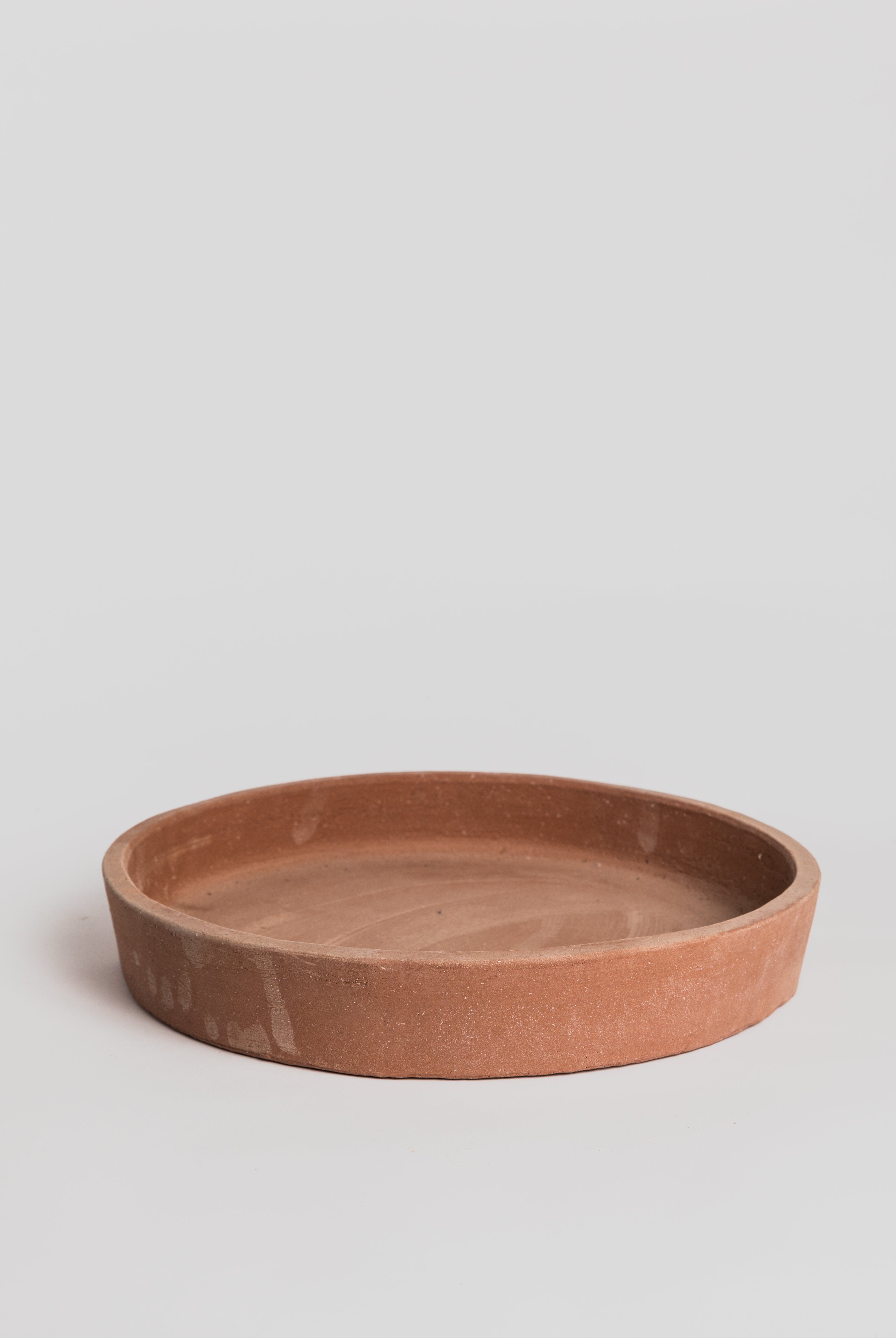 Saucer Liscio - Terracotta (without rim) Saucer Poggi Ugo