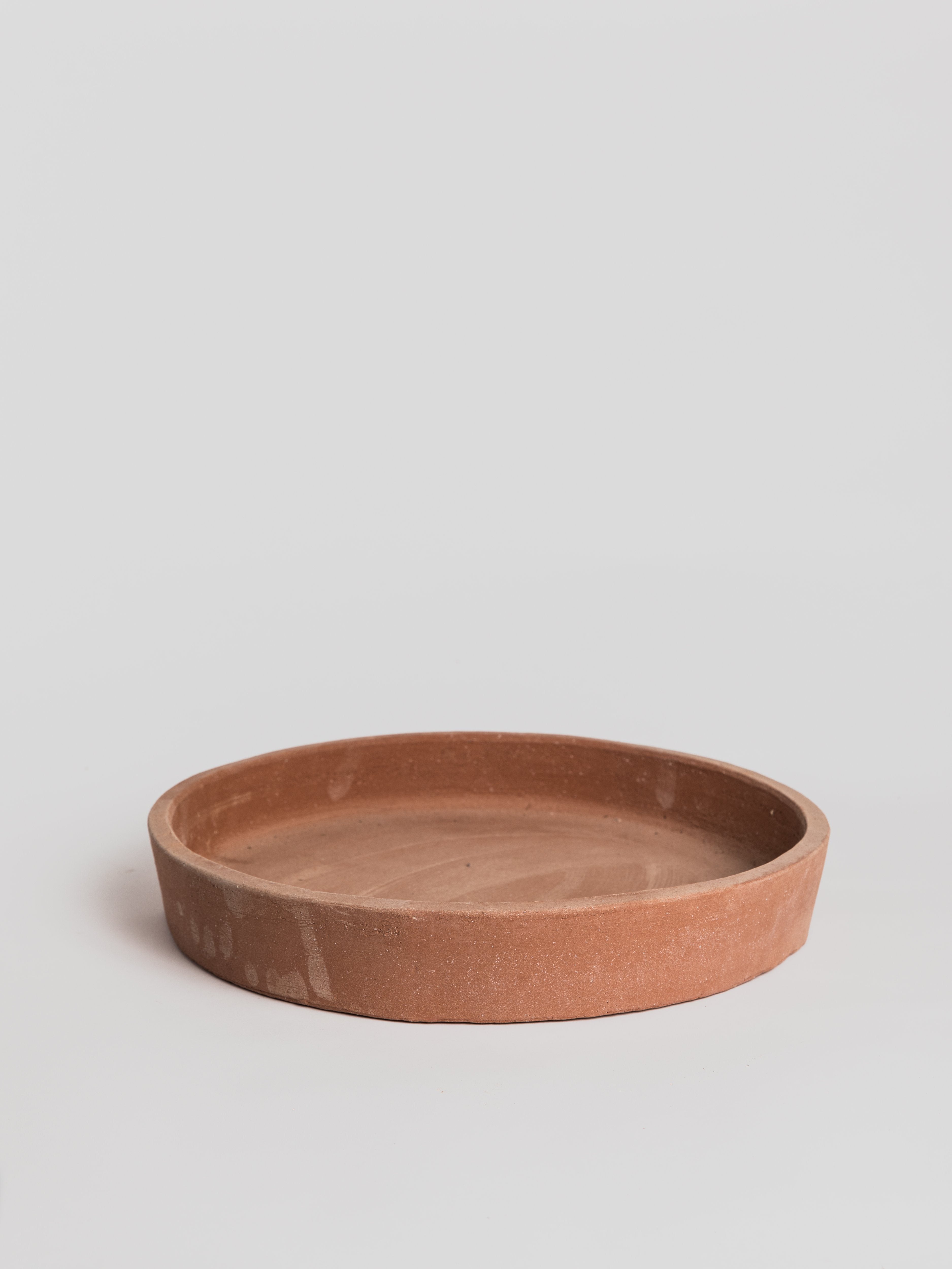 Saucer Liscio - Terracotta (without rim) Saucer Poggi Ugo