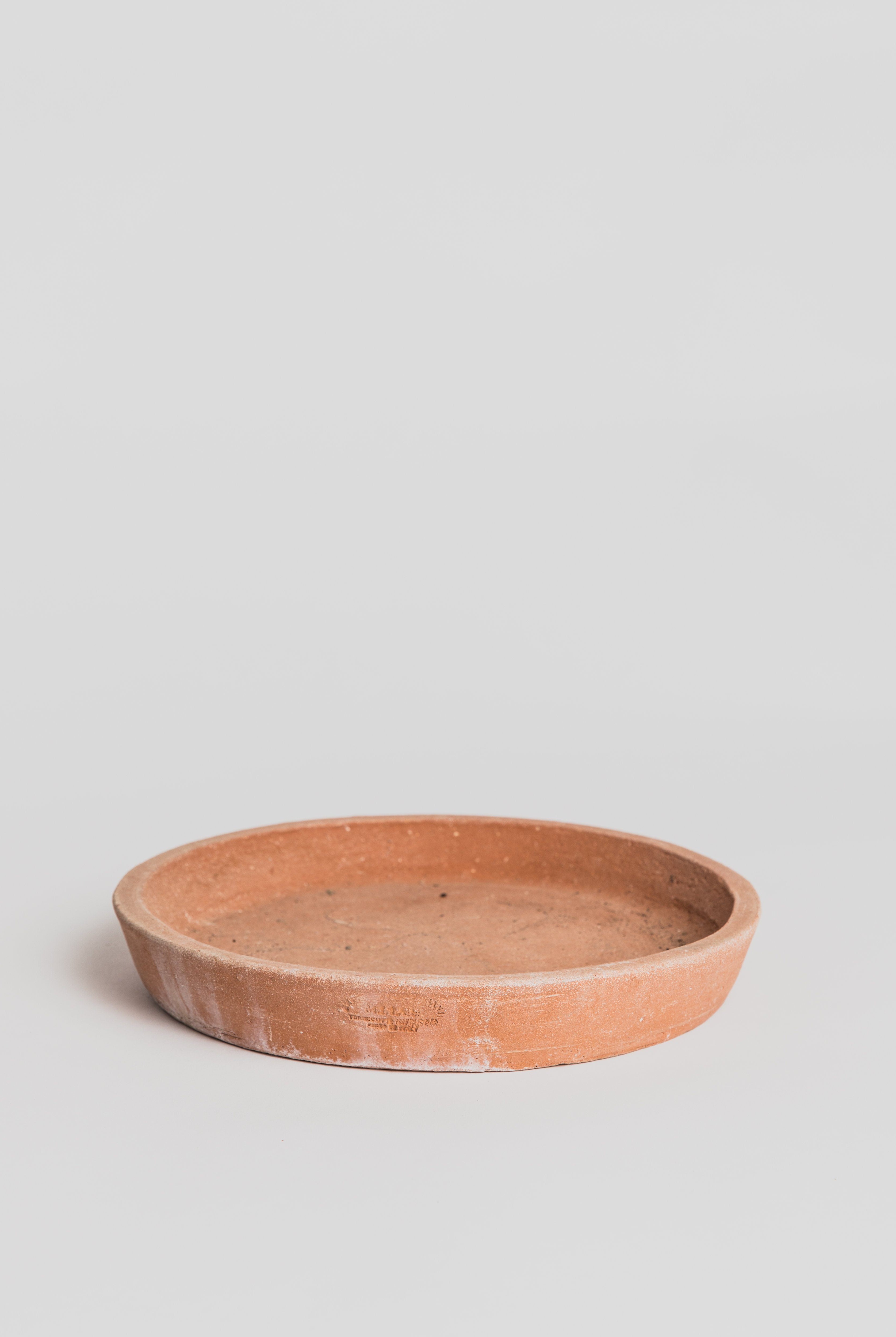 Saucer Liscio - Terracotta (without rim) Saucer Poggi Ugo