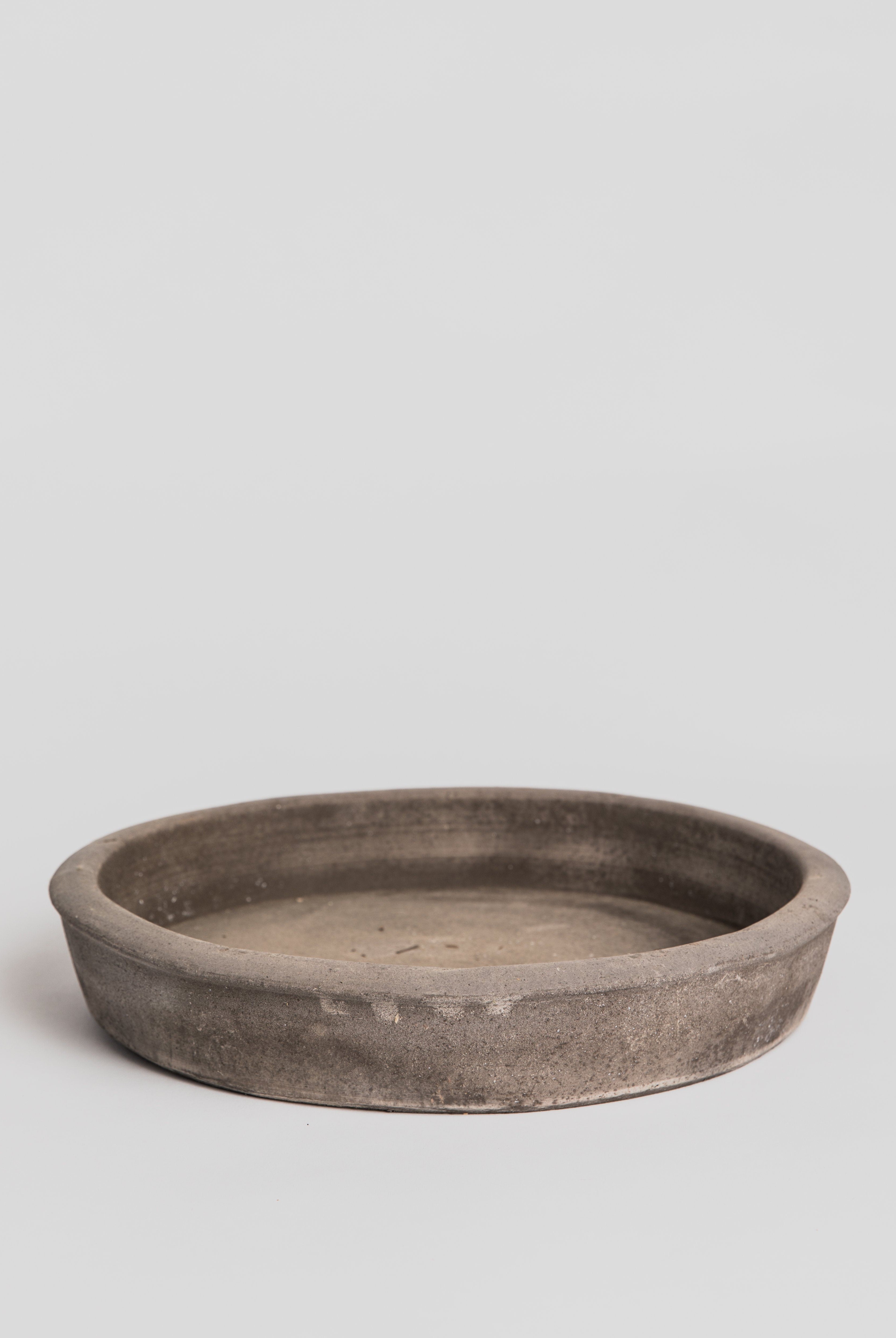 Saucer Orlino - Grey (with rim) Saucer Poggi Ugo