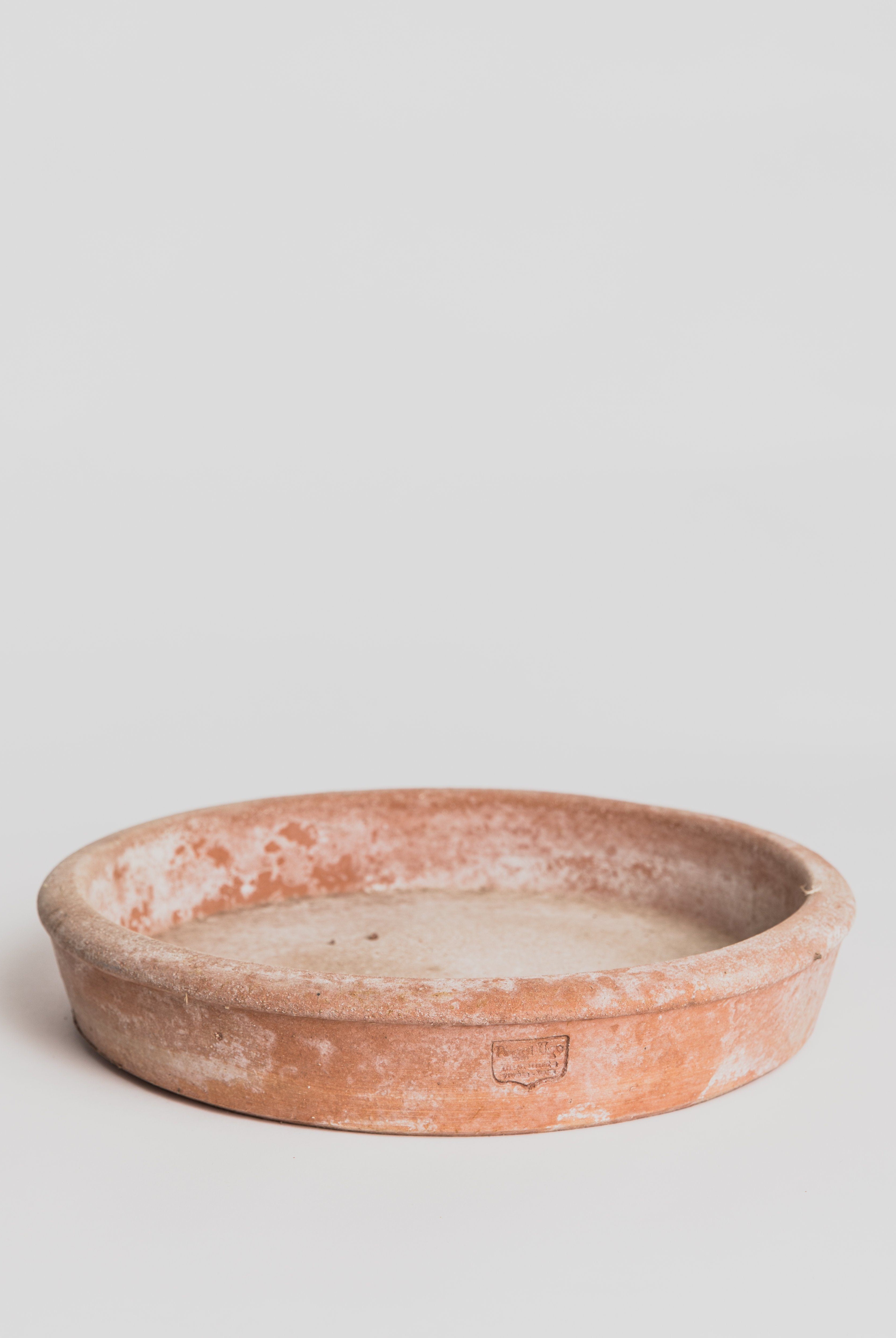 Saucer Orlino - Terracotta (with rim) Saucer Poggi Ugo