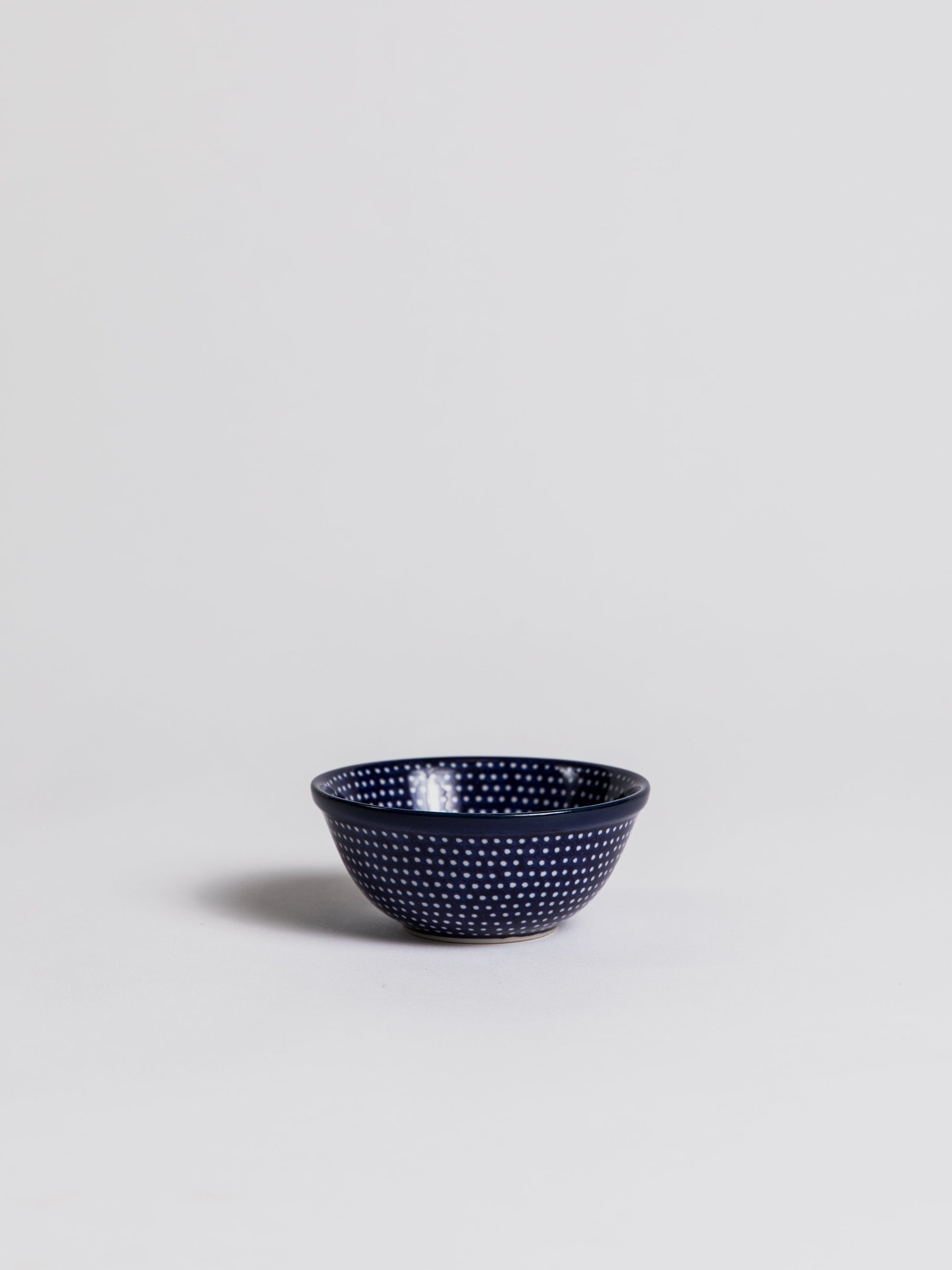 Shaving Soap mug - Blue with Dots Ceramic Mug Redecker
