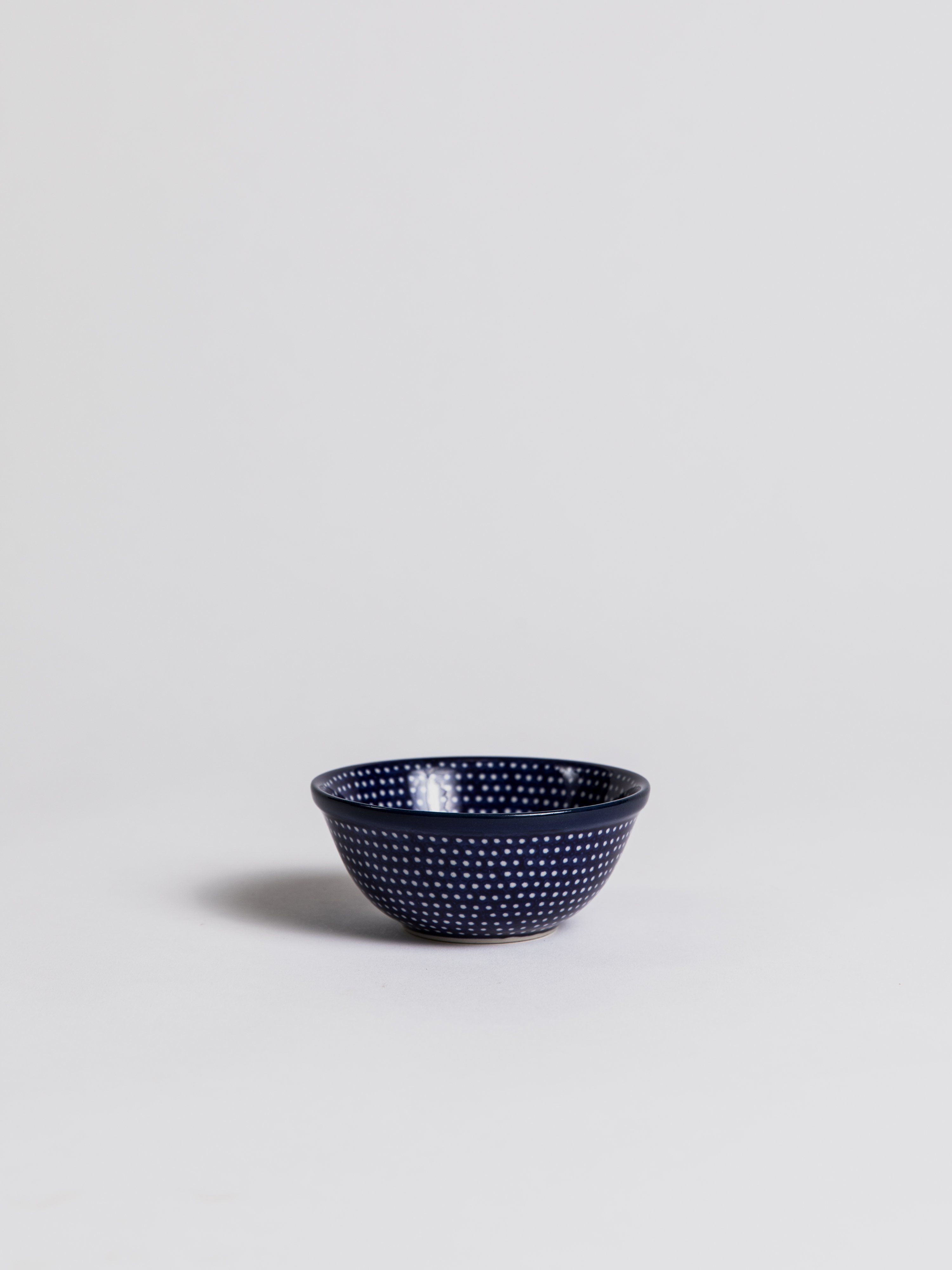 Shaving Soap mug - Blue with Dots Ceramic Mug Redecker