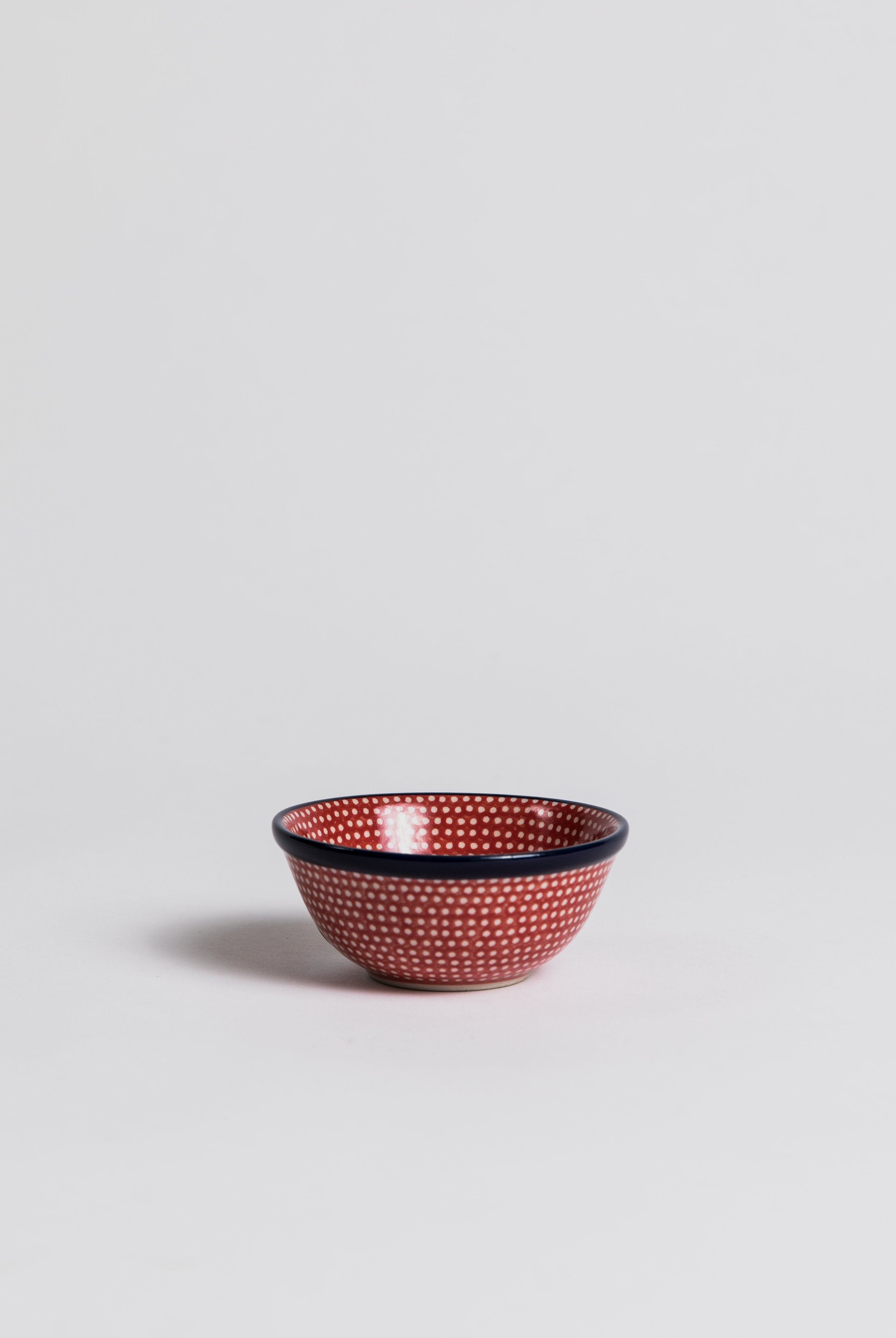 Shaving Soap mug - Red with Dots Ceramic Mug Redecker