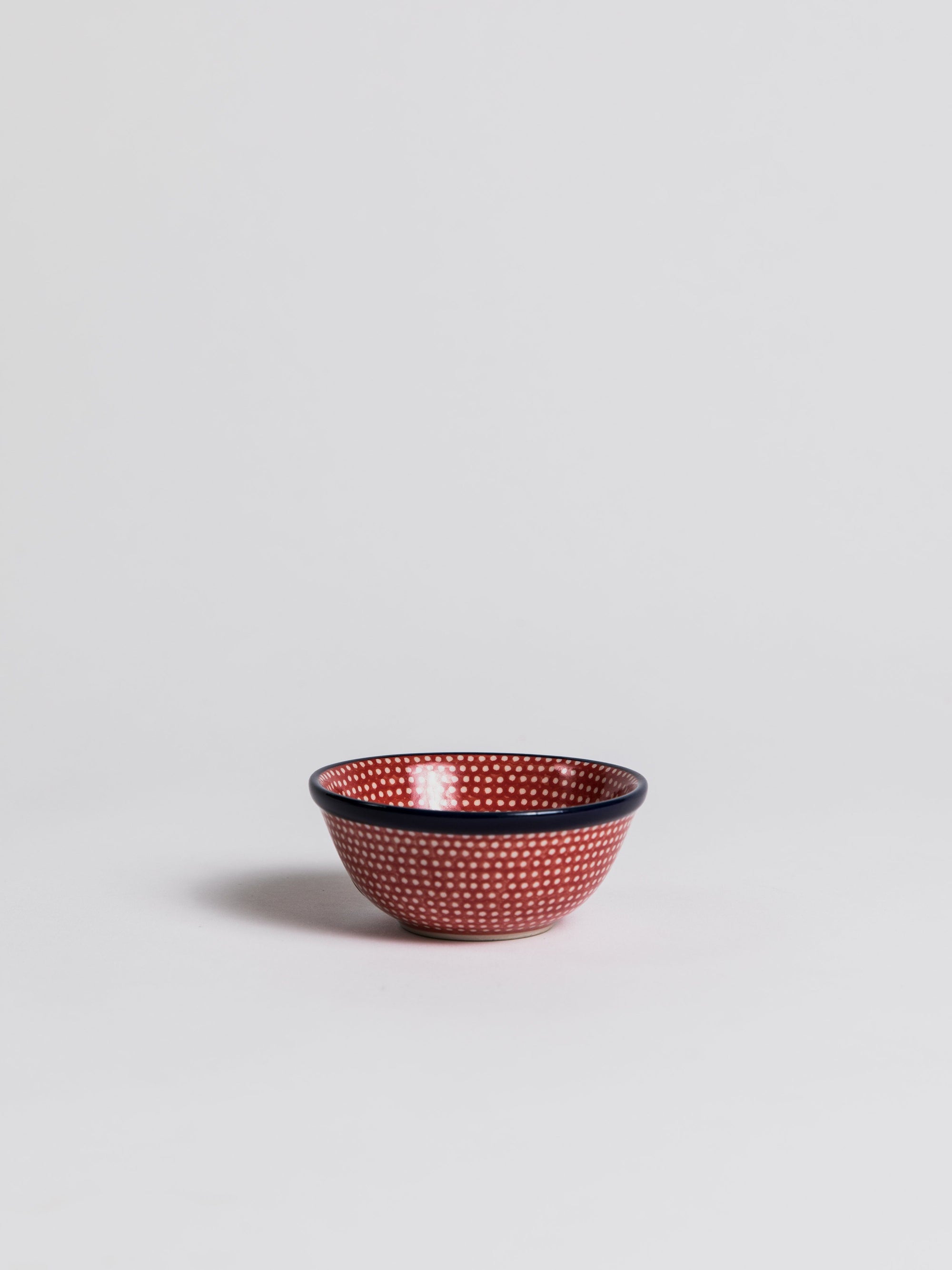 Shaving Soap mug - Red with Dots Ceramic Mug Redecker