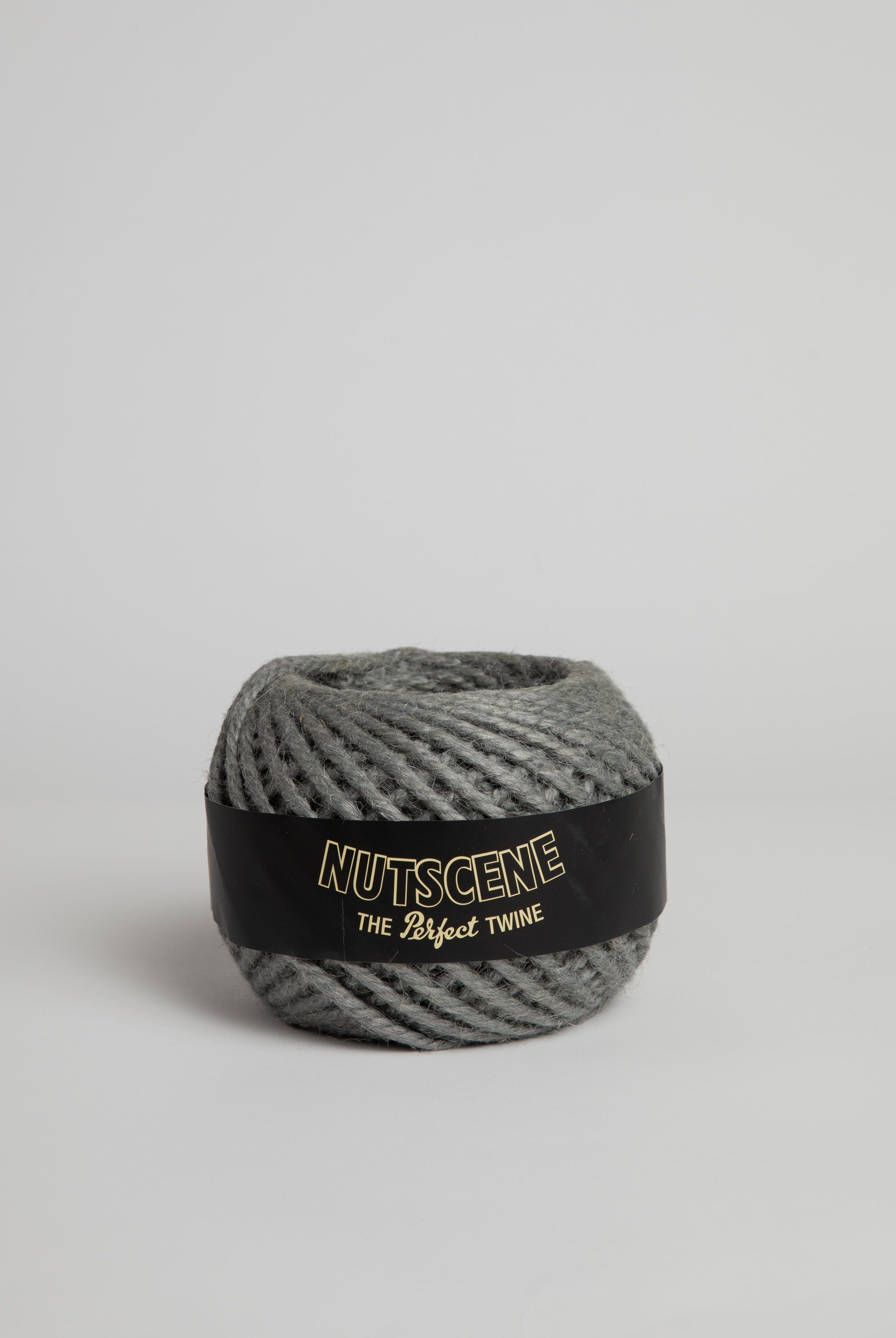 Thick Chunky Twine Ball - Grey Jute Twine Nutscene