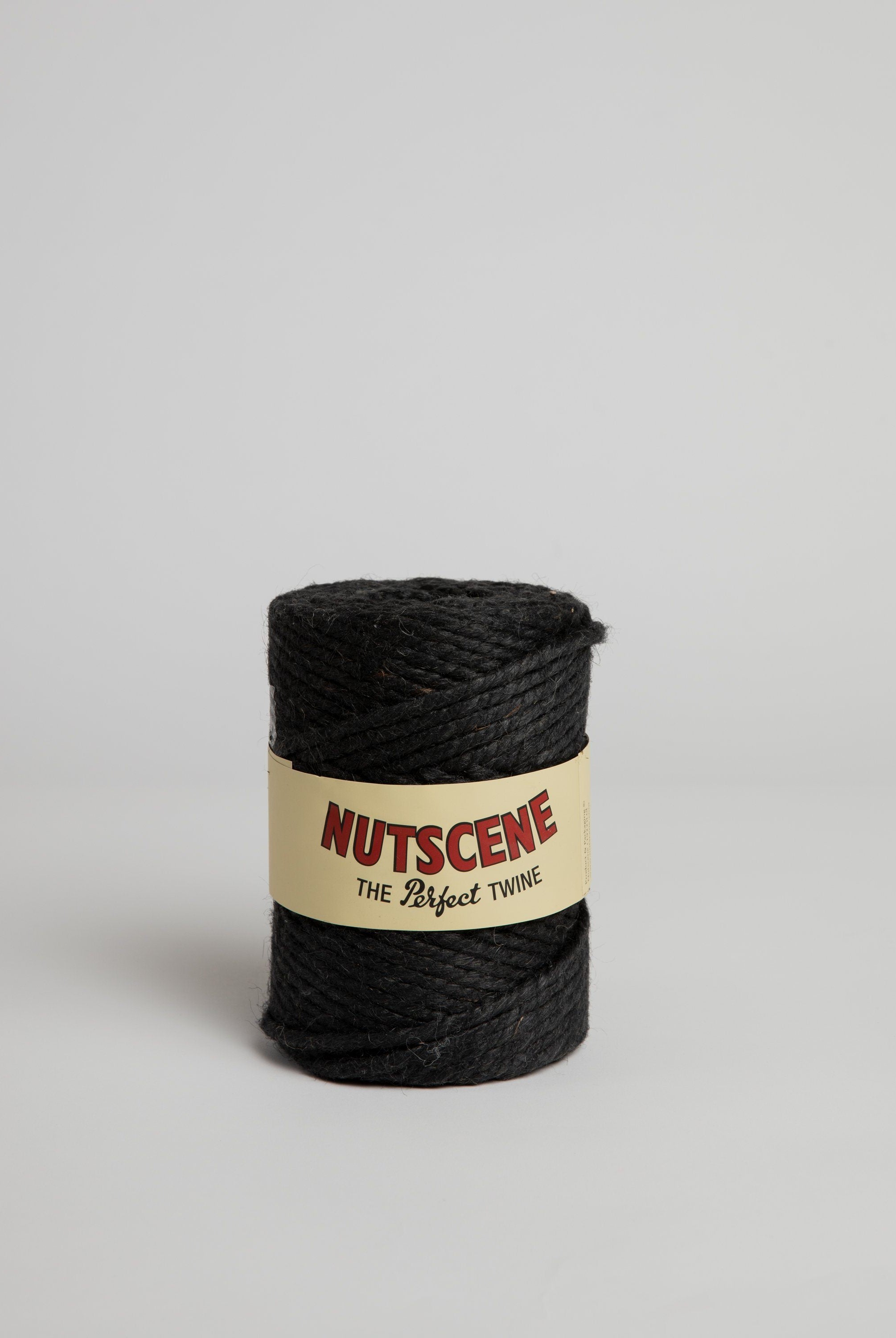 Thick Chunky Twine Spool - Black Jute Twine Nutscene