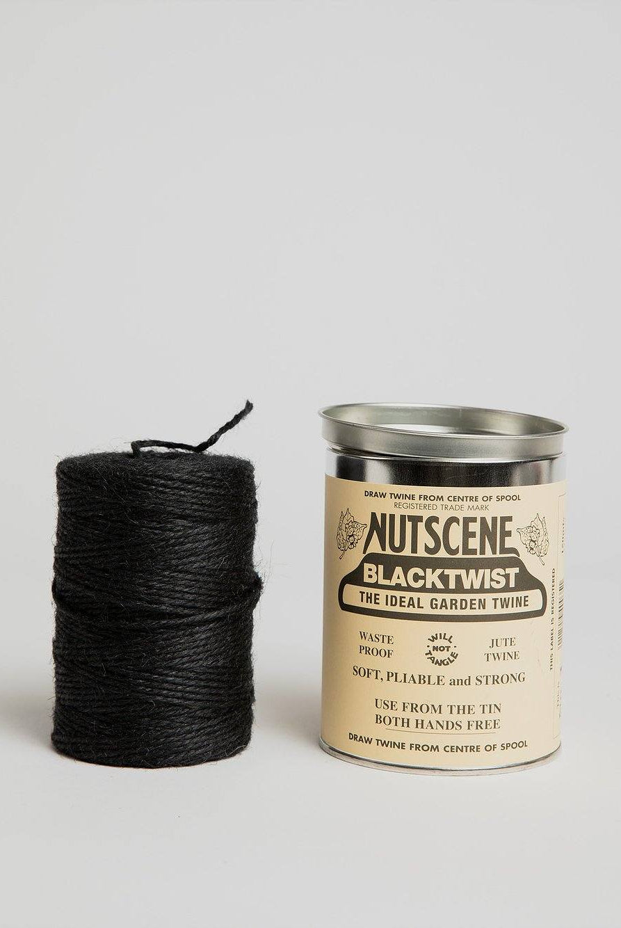 Tin of Twine - Black Jute Twine Nutscene