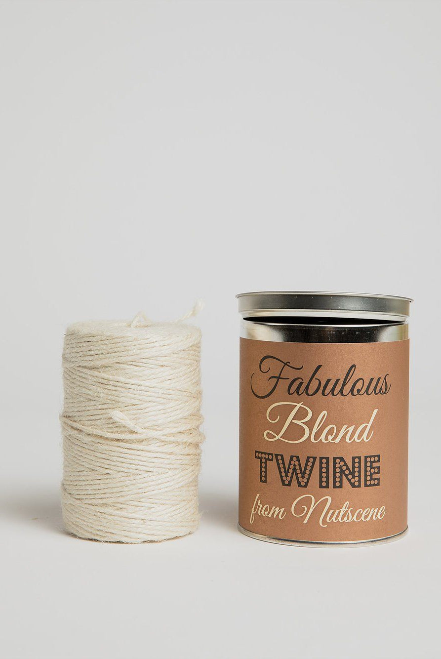 Tin of Twine - Blond Jute Twine Nutscene