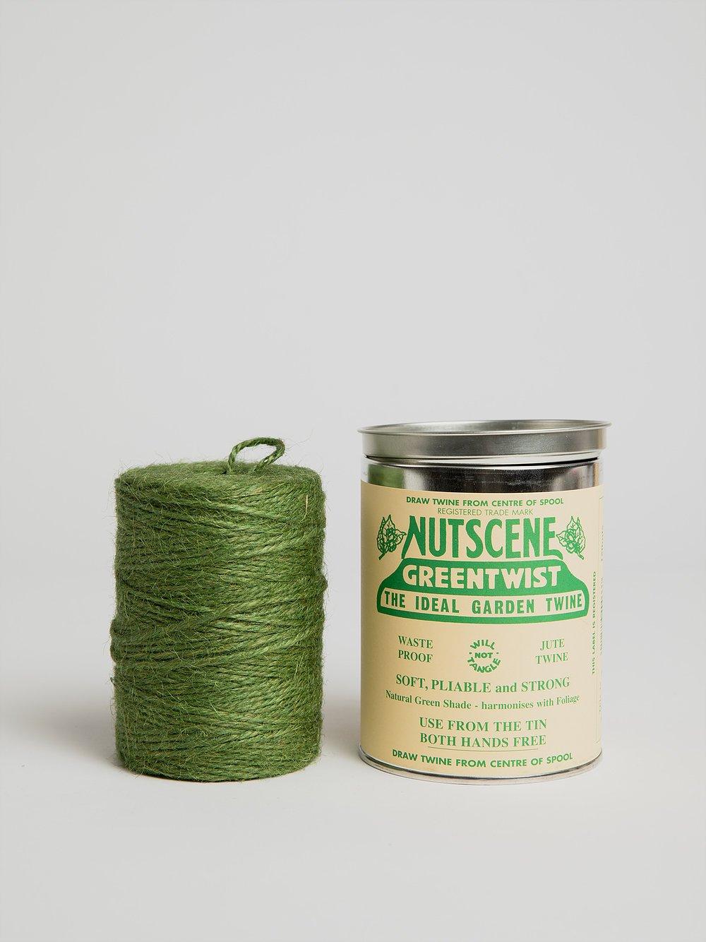 Tin of Twine - Green Jute Twine Nutscene 