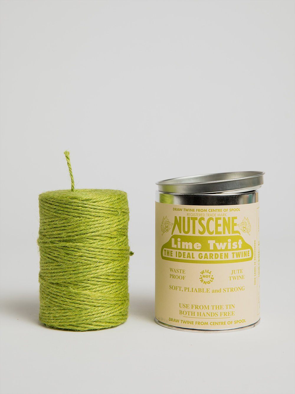 Tin of Twine - Lime Jute Twine Nutscene