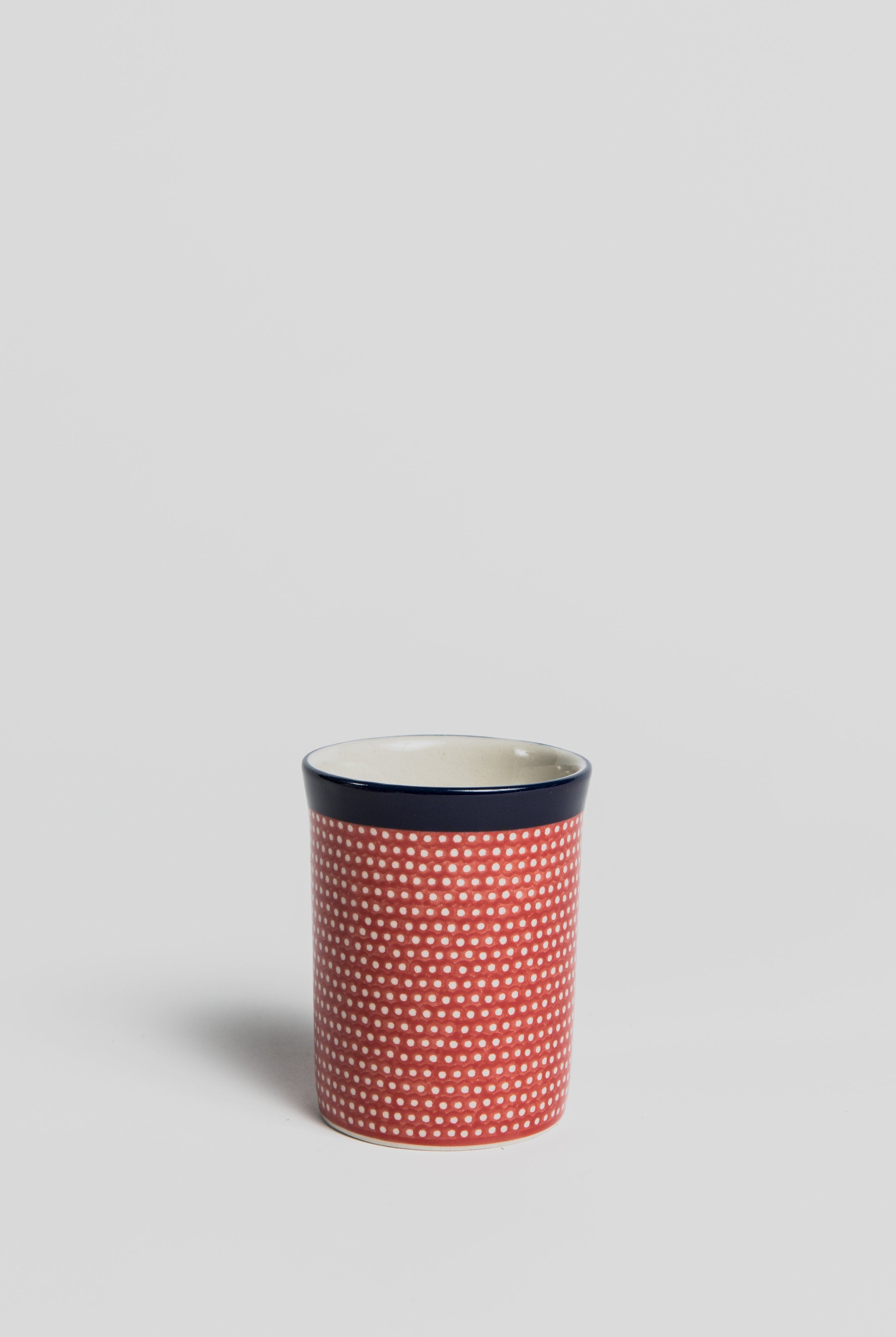 Toothbrush Mug - Red with dots Shaving Mug Redecker