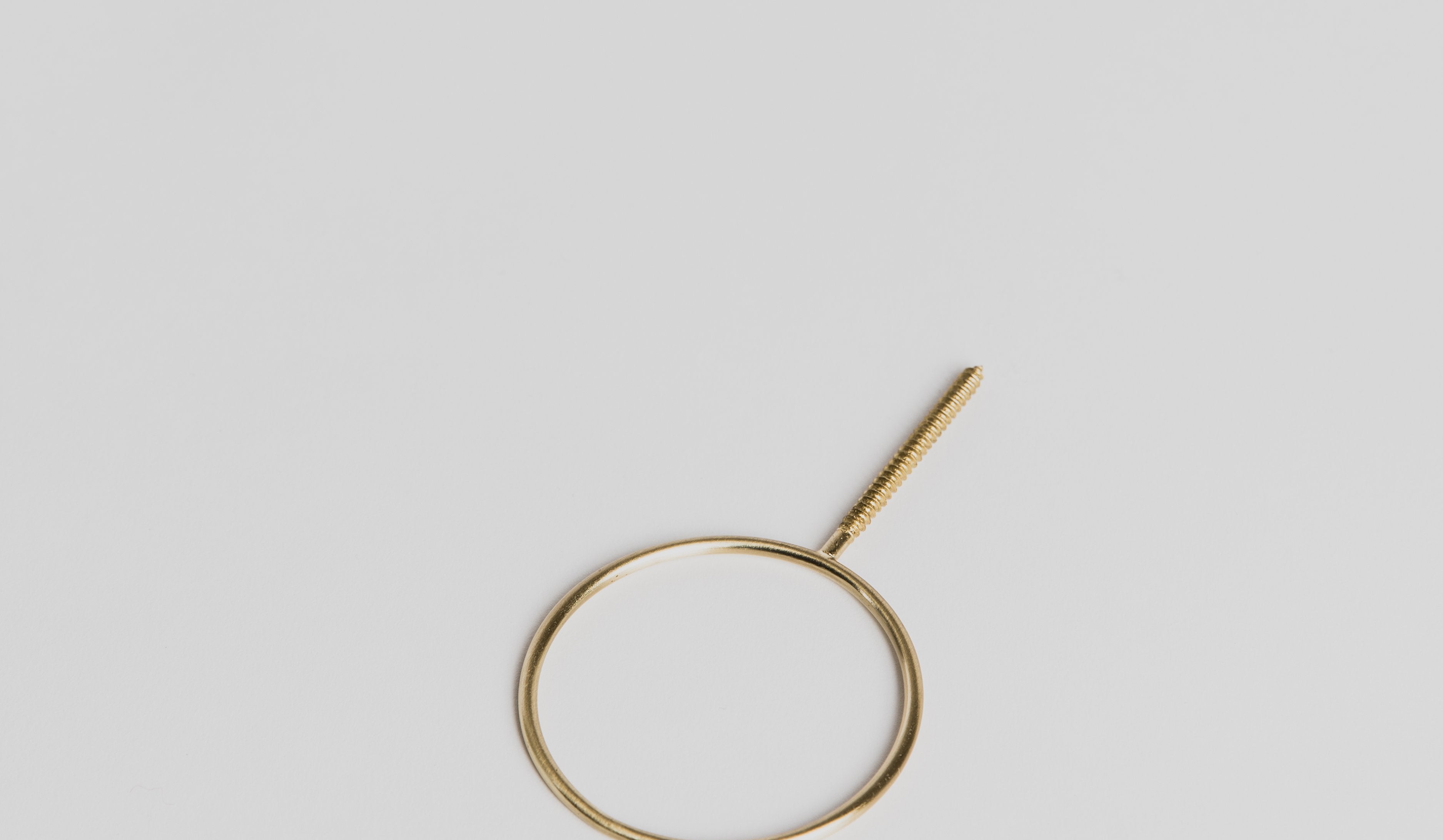 Vas Glasilium Holder for Wall - Brass Vase Holder Scandinavia Form