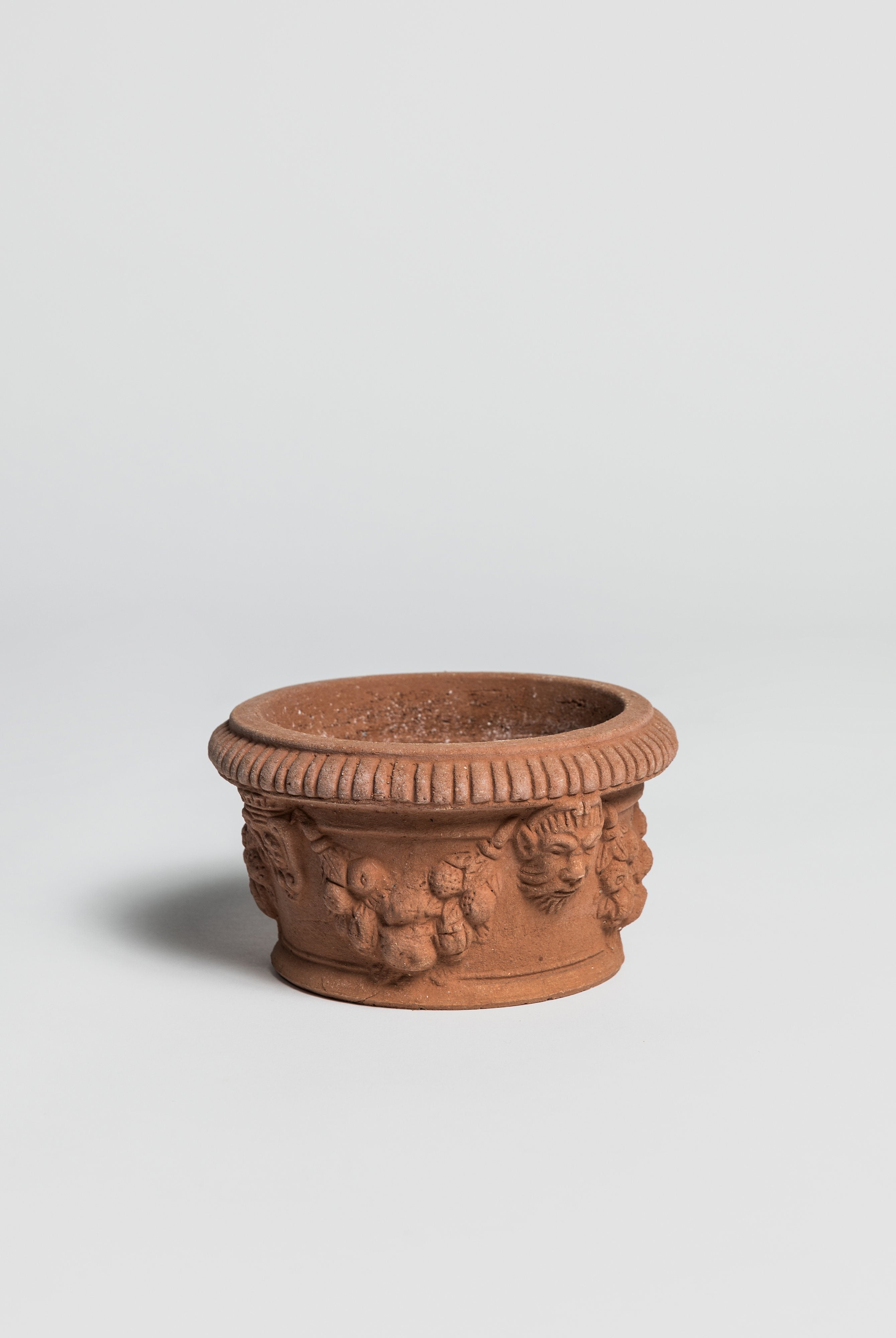 Vasetto Basso Decorato- Terracotta Pot Poggi Ugo