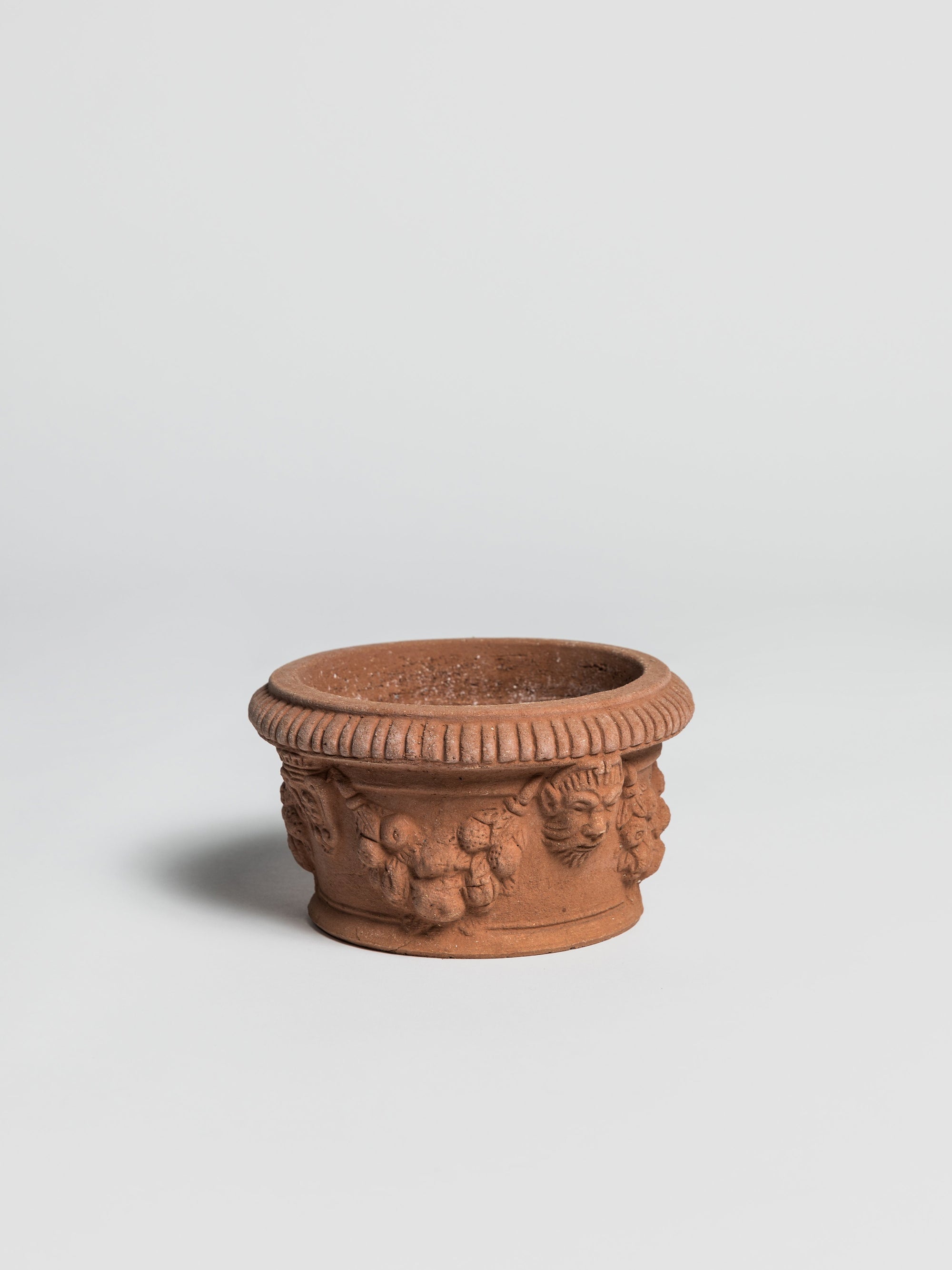 Vasetto Basso Decorato- Terracotta Pot Poggi Ugo