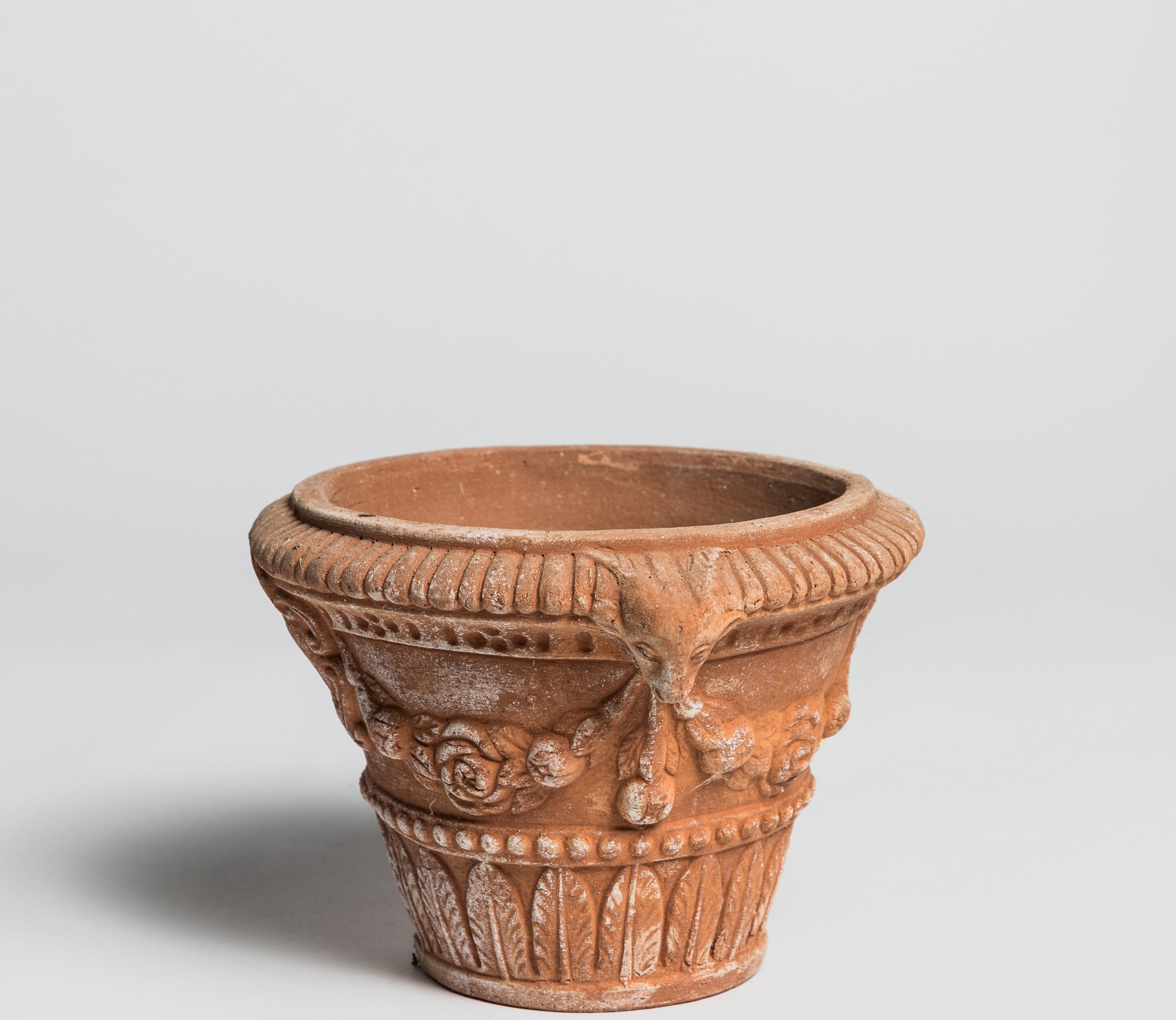 Vasetto con Testa Ariete - Terracotta Pottery M.I.T.A.L