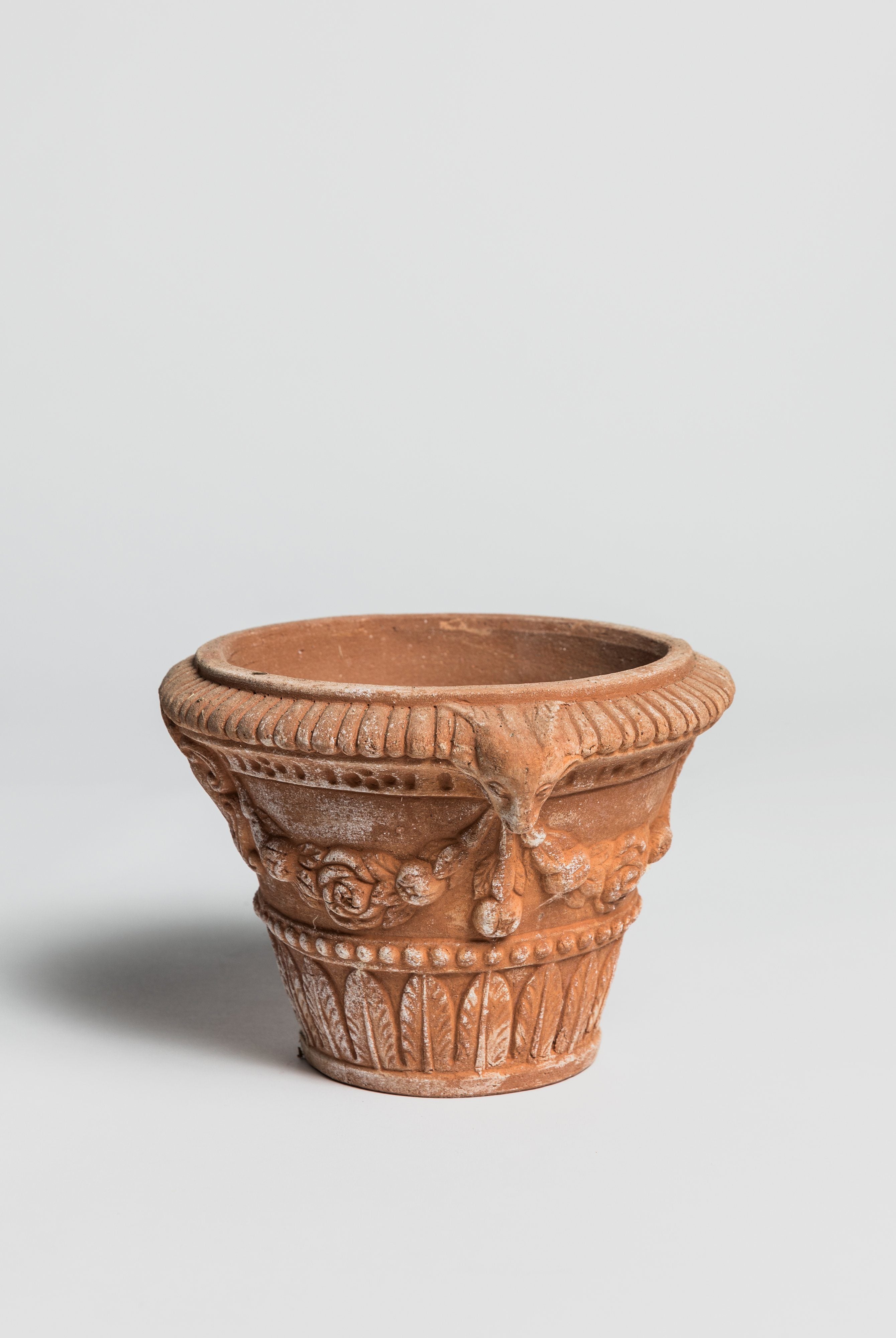 Vasetto con Testa Ariete - Terracotta Pottery M.I.T.A.L