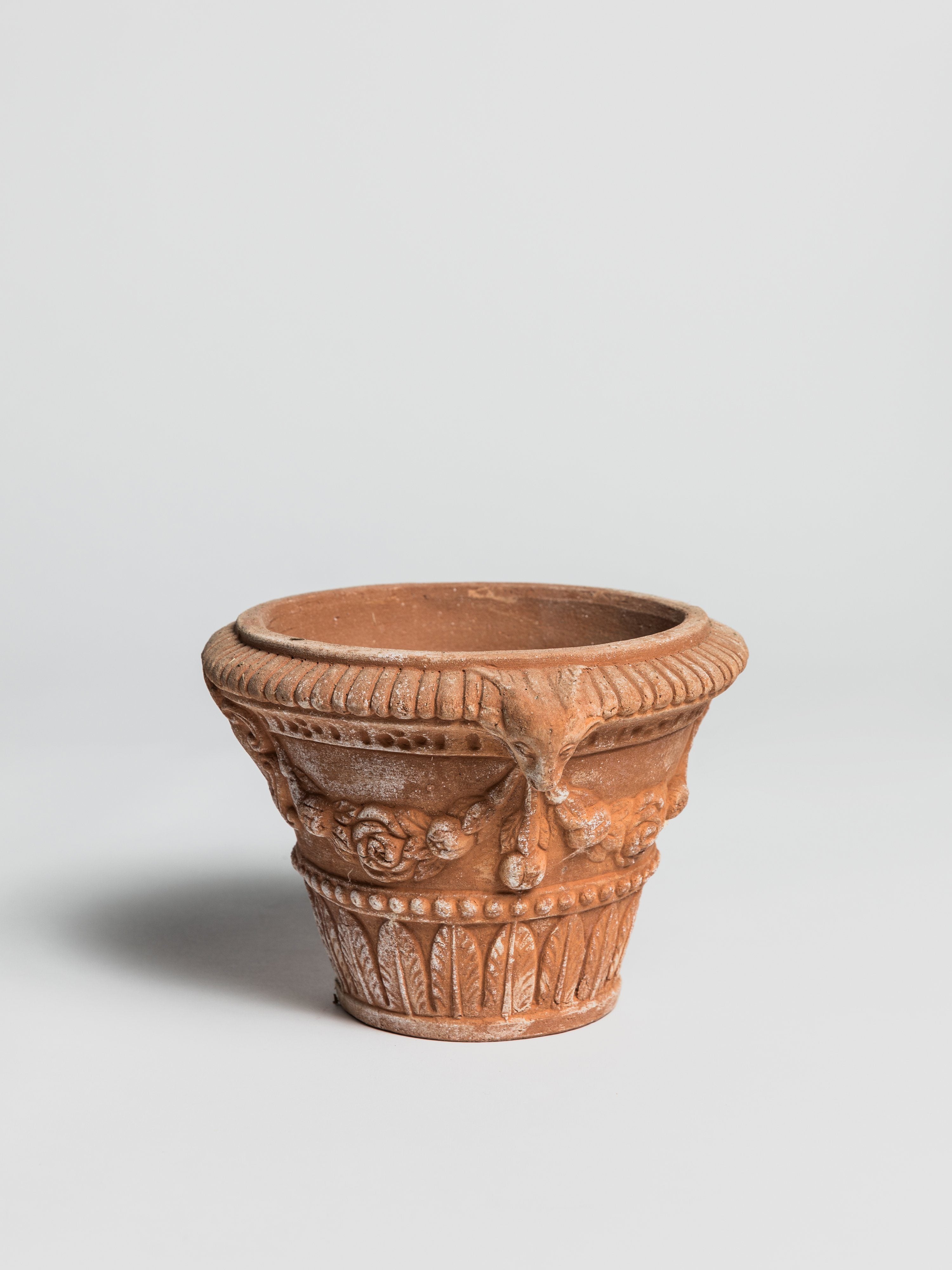 Vasetto con Testa Ariete - Terracotta Pottery M.I.T.A.L