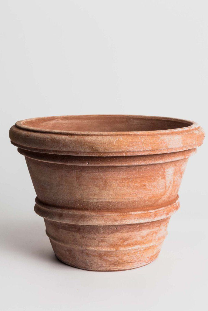 Vaso Liscio Doppio Bordo - Terracotta Pottery M.I.T.A.L