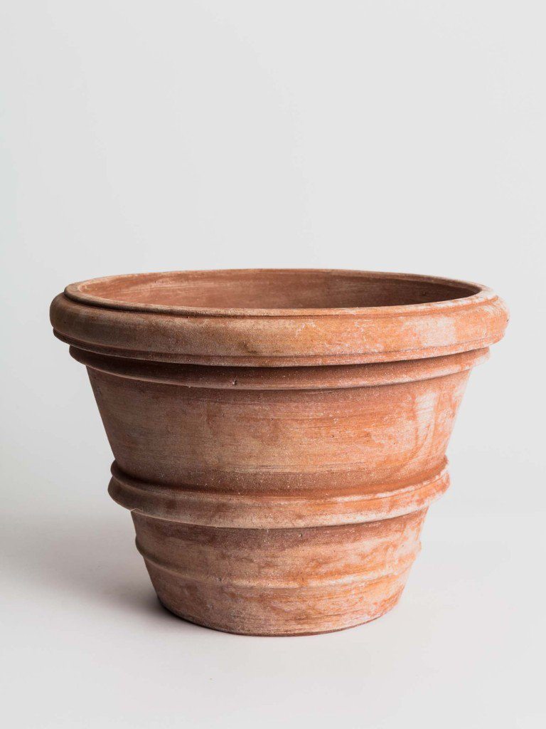 Vaso Liscio Doppio Bordo - Terracotta Pottery M.I.T.A.L