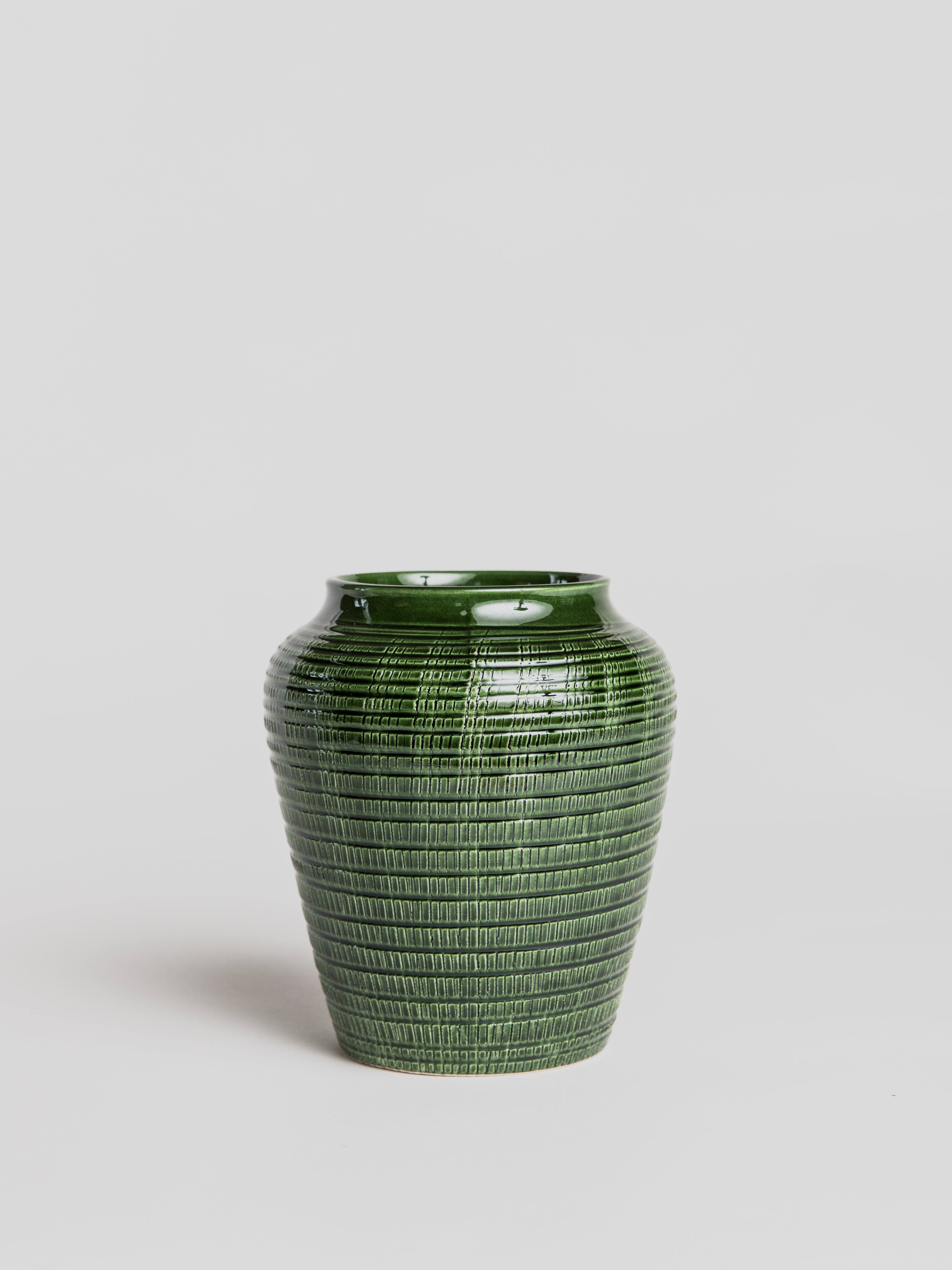 Willow Vase - Emerald Green Pottery Bergs Potter