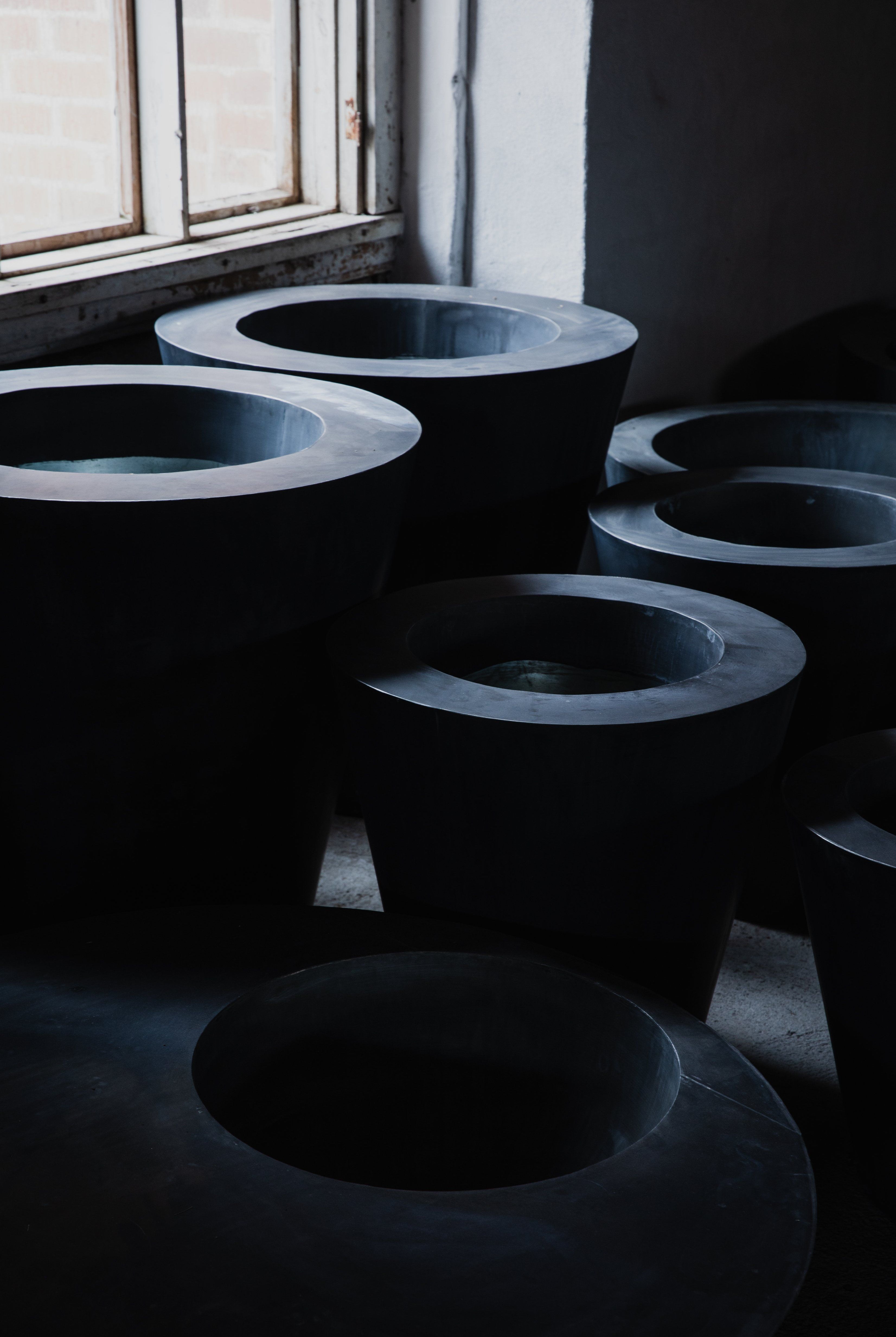 Zinc Round Conical - Raw Zinc Pot Domani