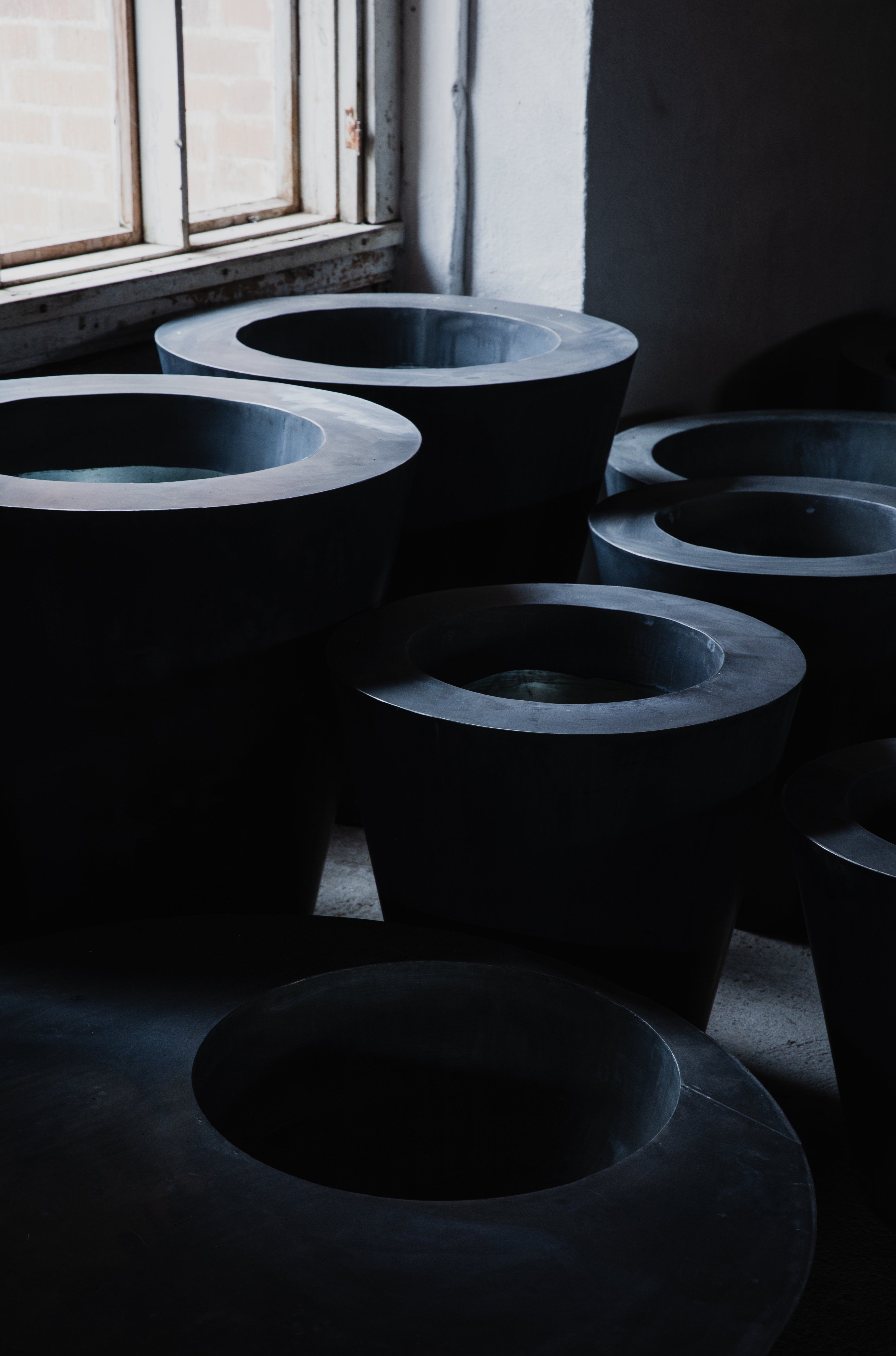Zinc Round Conical - Raw Zinc Pot Domani