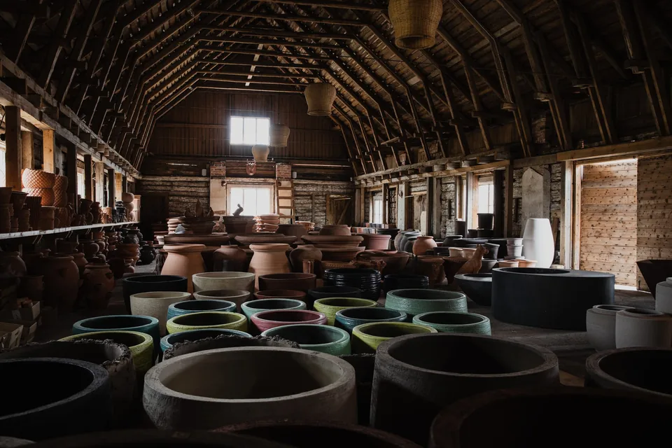 The pottery showroom