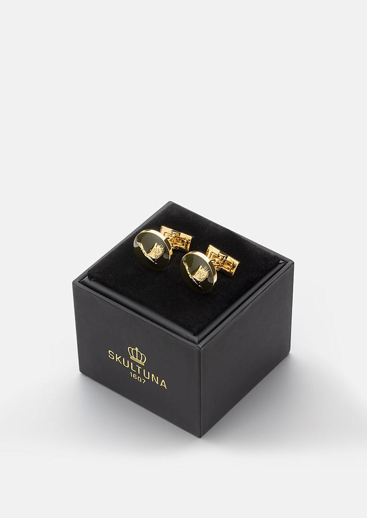 Hunter Cufflinks - Gold plated - Flying Duck — Skultuna 2
