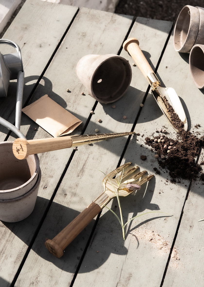 Nurture Planting Stick - Brass / Oak — Skultuna 8