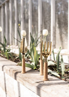 Nurture Hand Fork - Brass / Oak — Skultuna 8