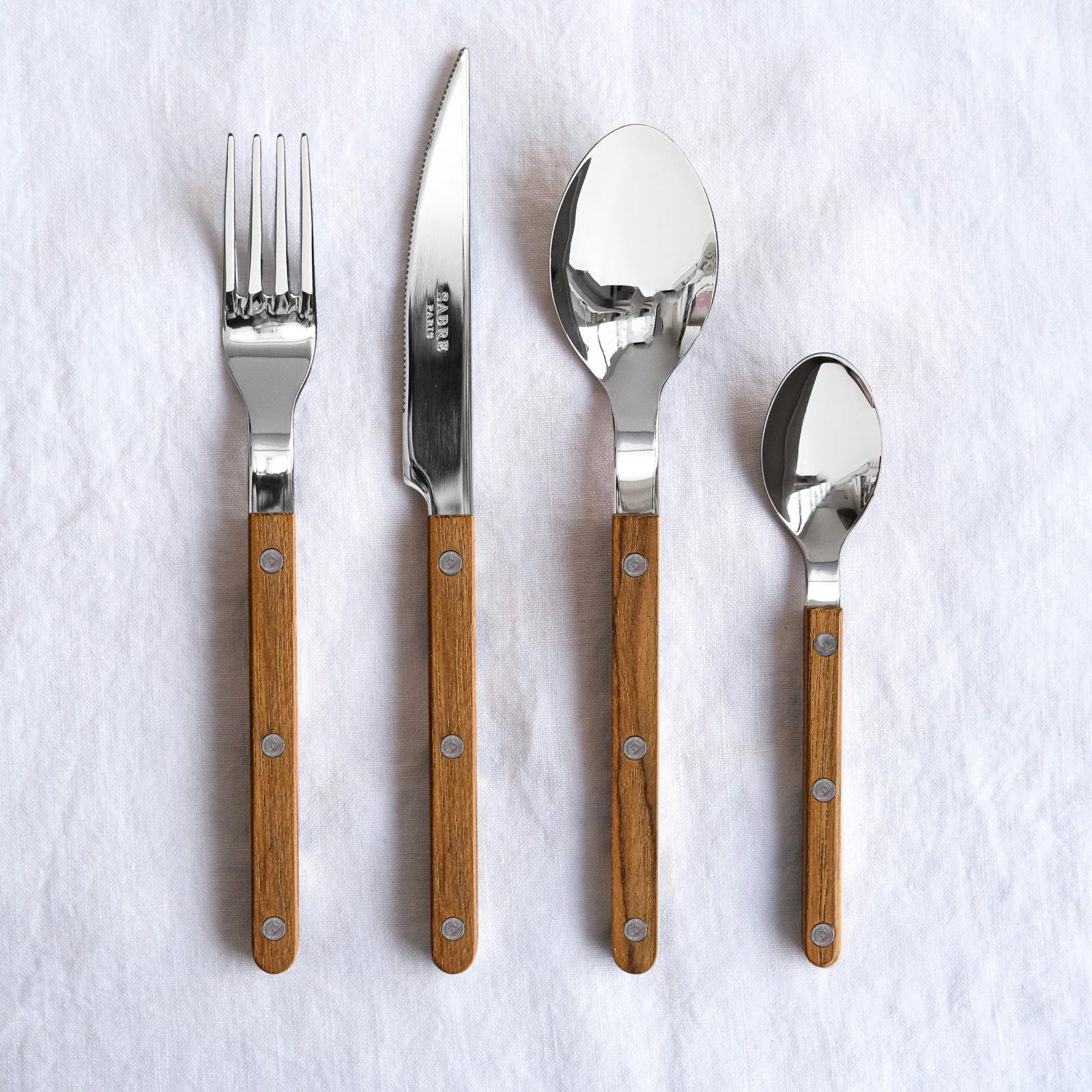 Cutlery Set of 4 pieces - Bistrot Teak