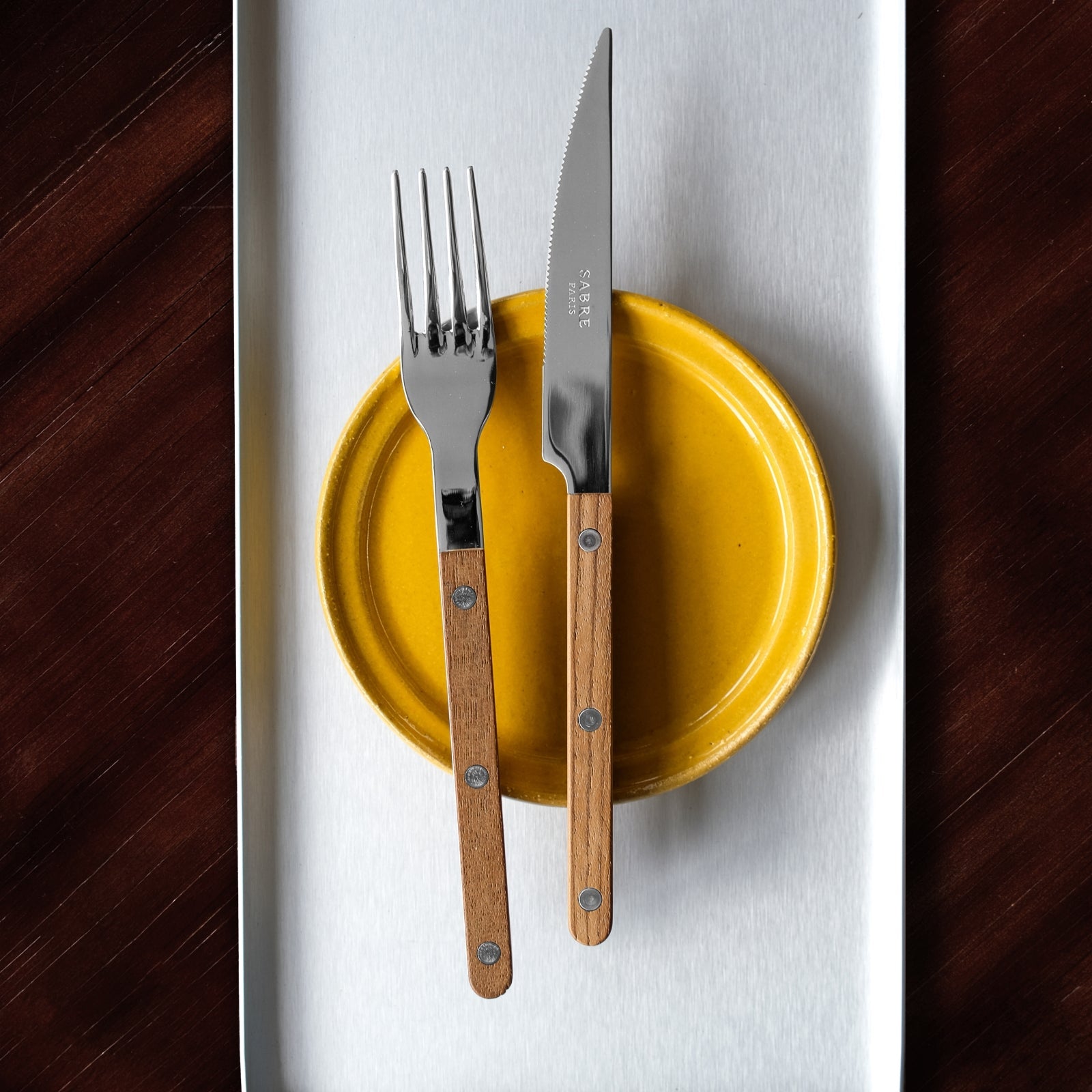 Cutlery Set of 4 pieces - Bistrot Teak